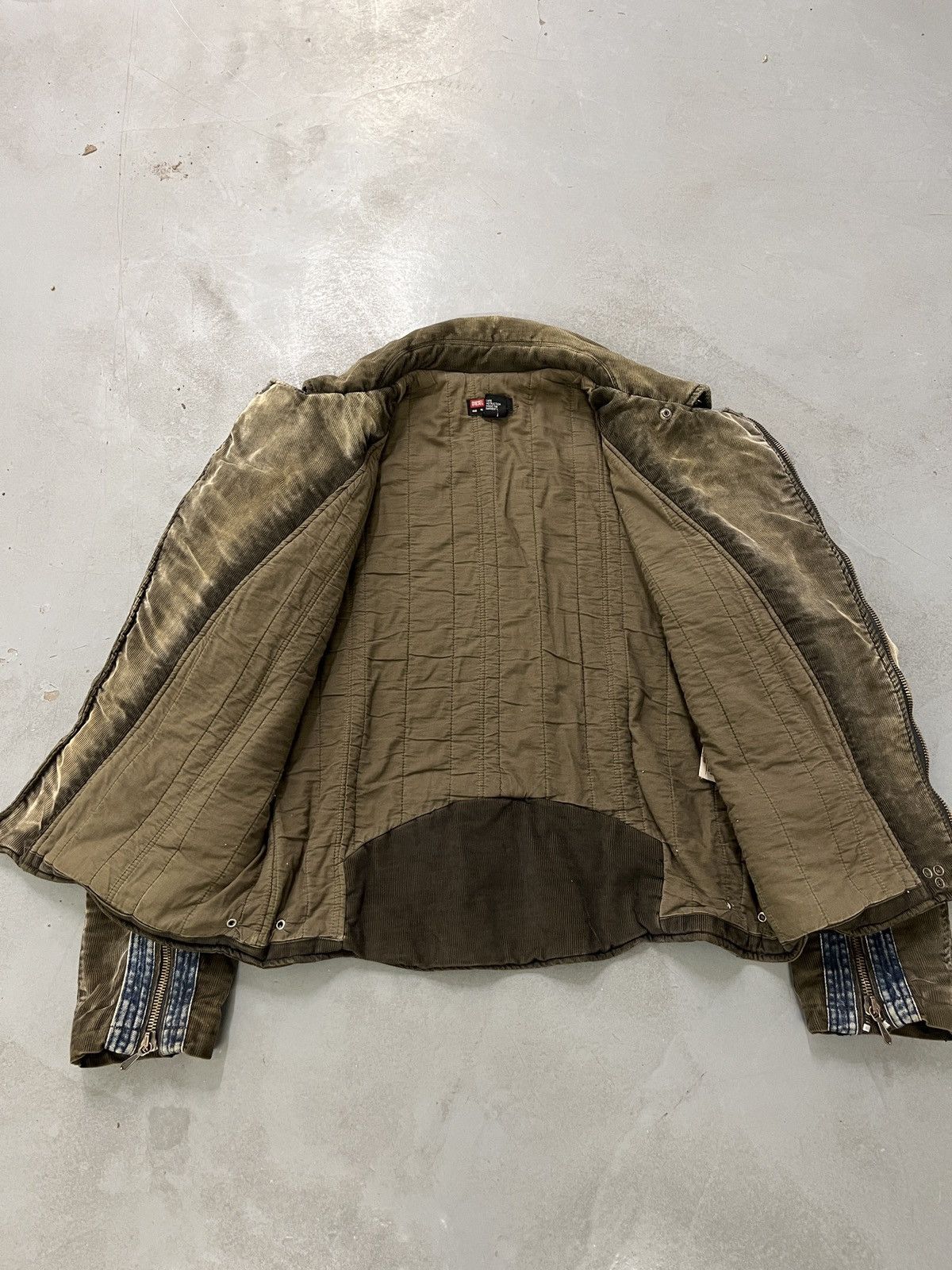 Diesel Diesel 2003 Devil May Cry Dante Corduroy Biker Jacket Size US XL / EU 56 / 4 - 9 Thumbnail