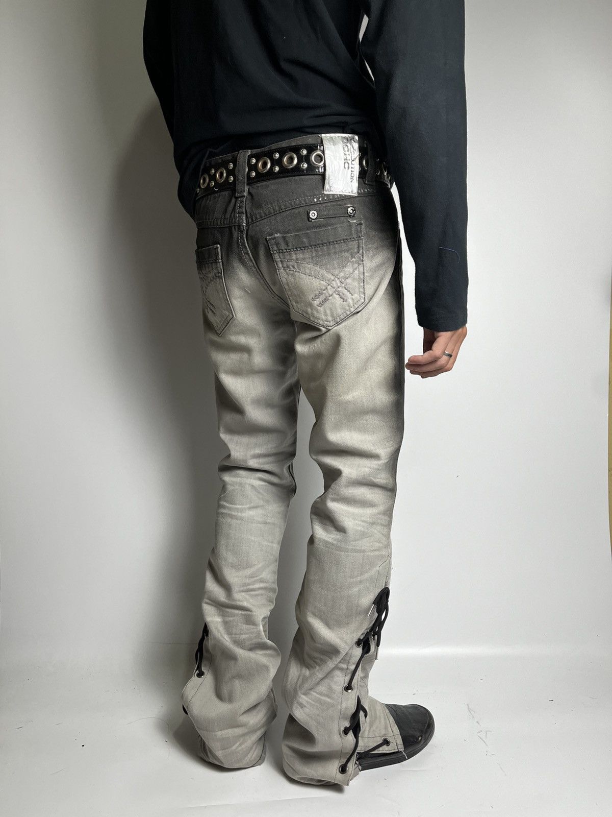 Tornado Mart Lace up Flared dohc revolution japanese brand Size US 30 / EU 46 - 2 Thumbnail