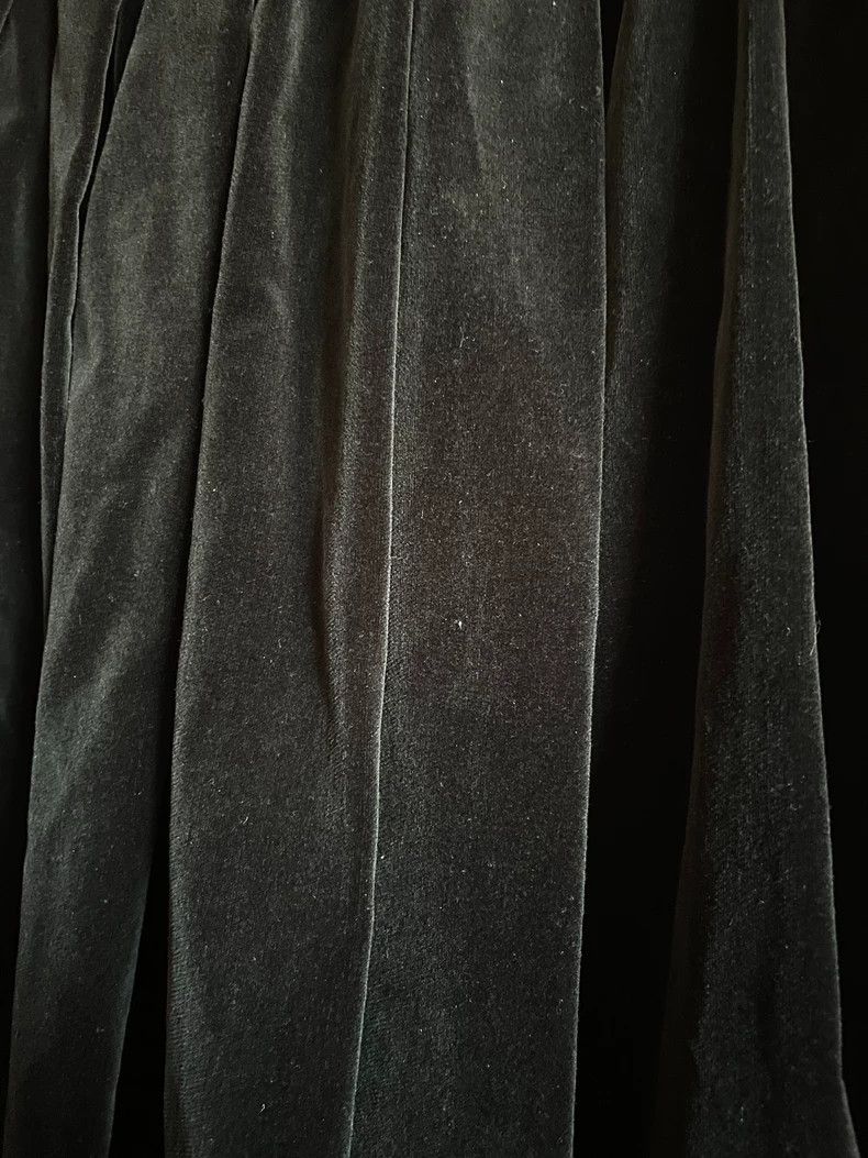 Comme des Garcons Comme Des Garcons size M Black velvet pleated skirt long s Size 24" / US 00 / IT 34 - 5 Thumbnail