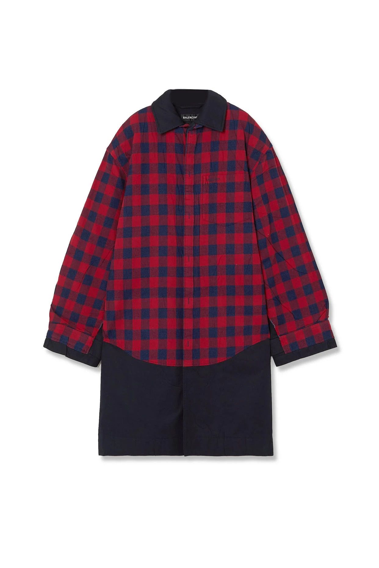 image of Balenciaga O1Mt1Gz0524 Patched Carcoat In Multicolor, Men's (Size Large)