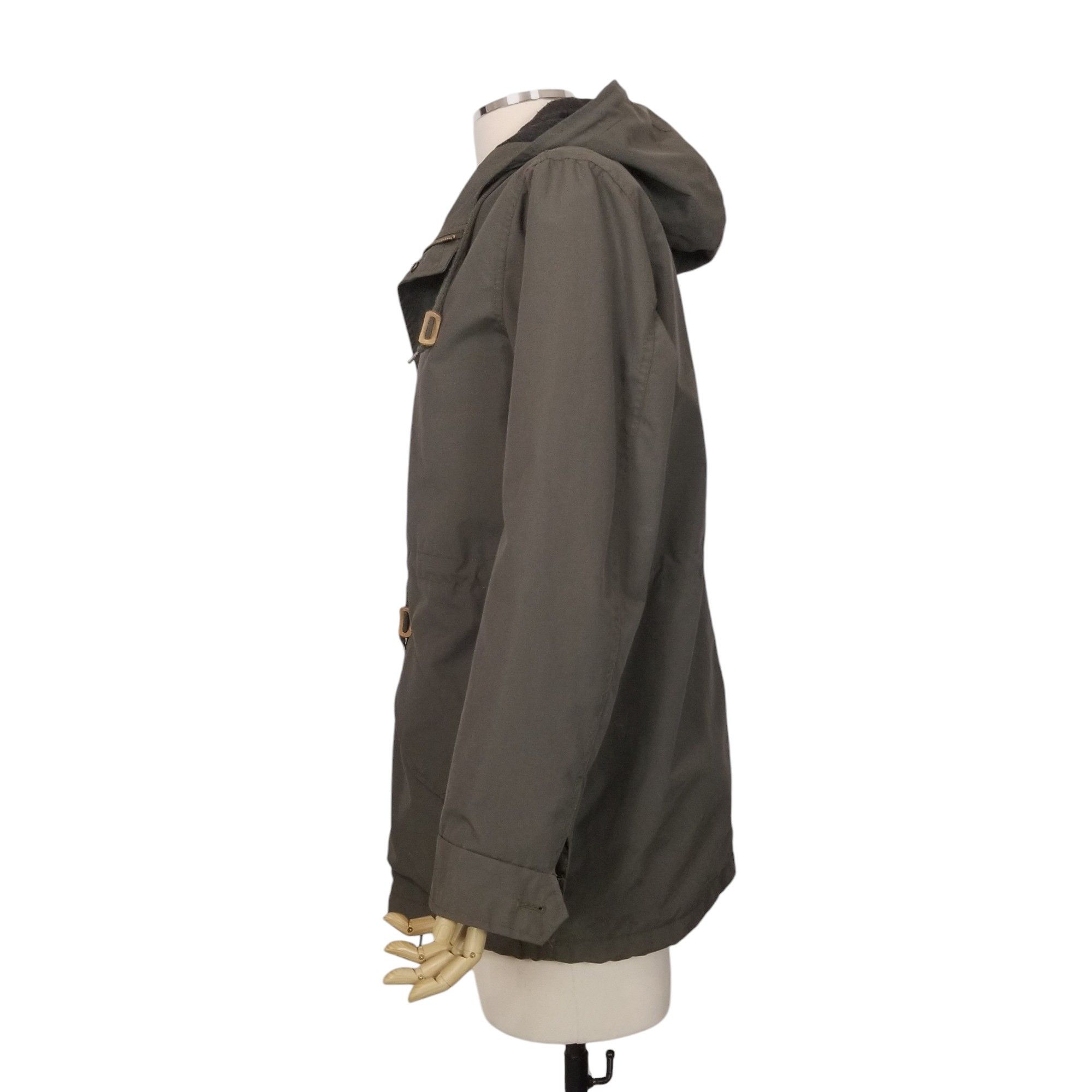 Obey Men's Parka Jacket Olive Green Size US M / EU 48-50 / 2 - 2 Thumbnail