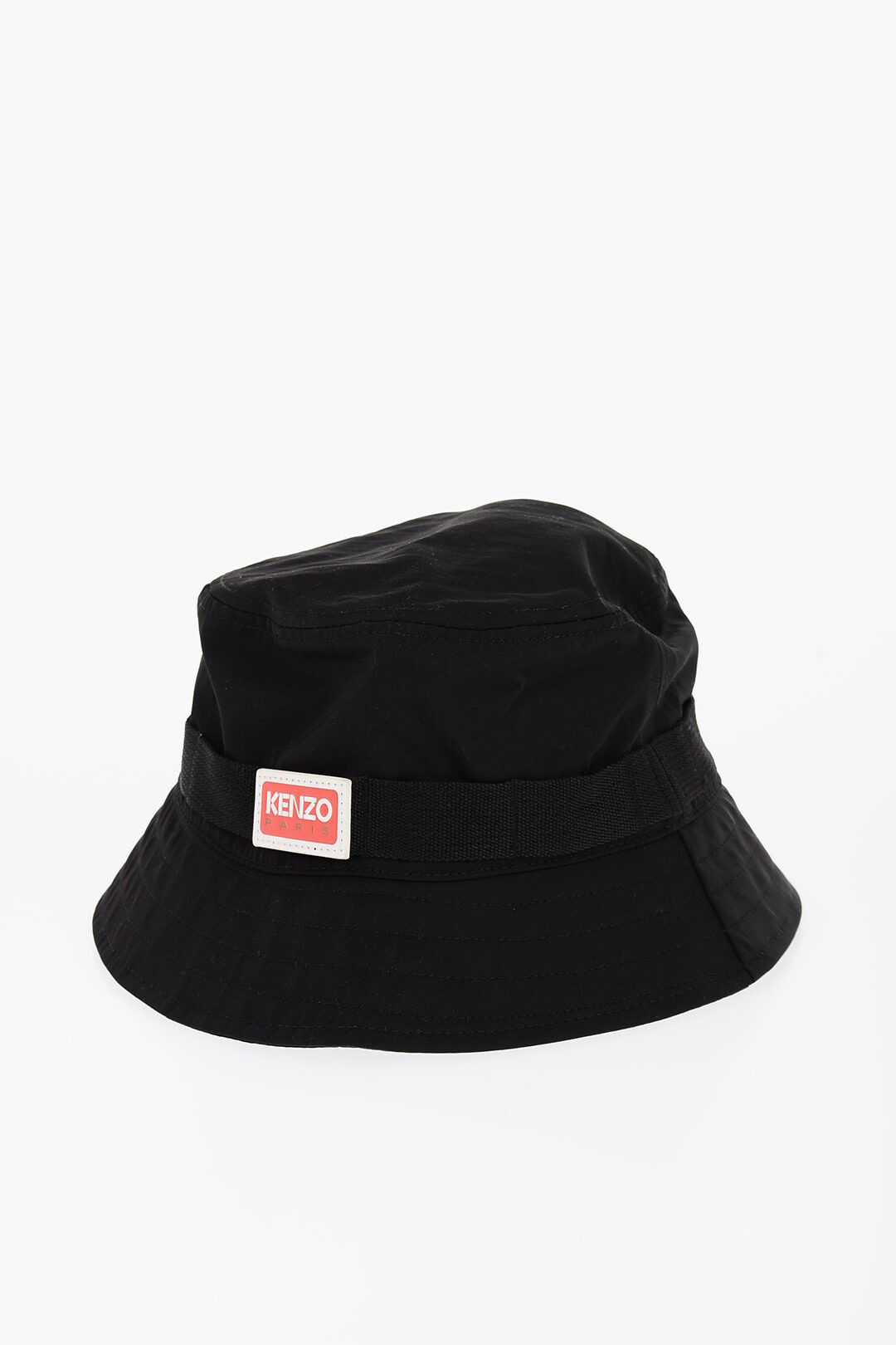 image of Kenzo Og1Mm0424 Size-S Solid Color Bucket Hat In Black, Men's