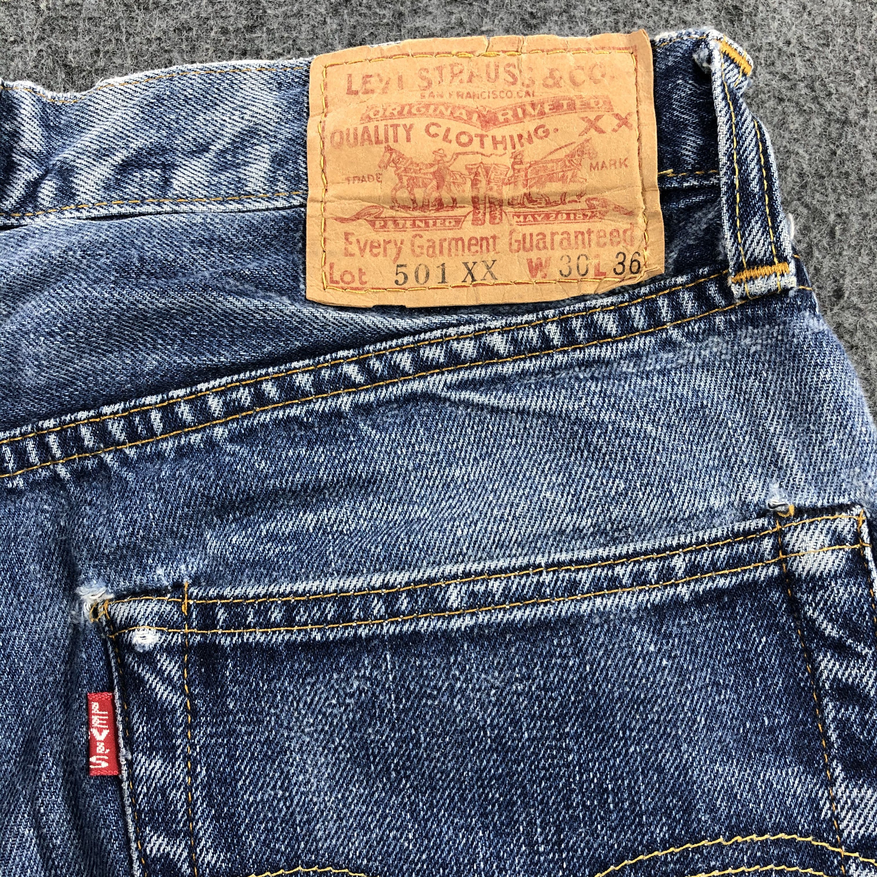 Levi's × Vintage Vintage 90s Big E Levis 501 Redline Jeans-JM1380 Size US 28 / EU 44 - 6 Thumbnail