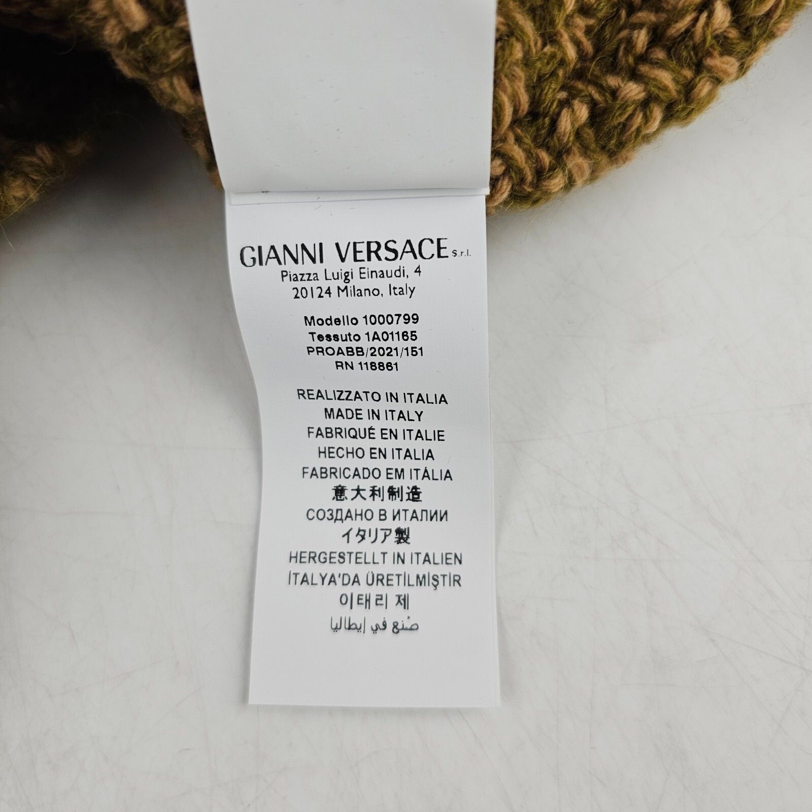 Versace VERSACE Khaki/Brown Sweater New Size S Size US S / EU 44-46 / 1 - 9 Thumbnail