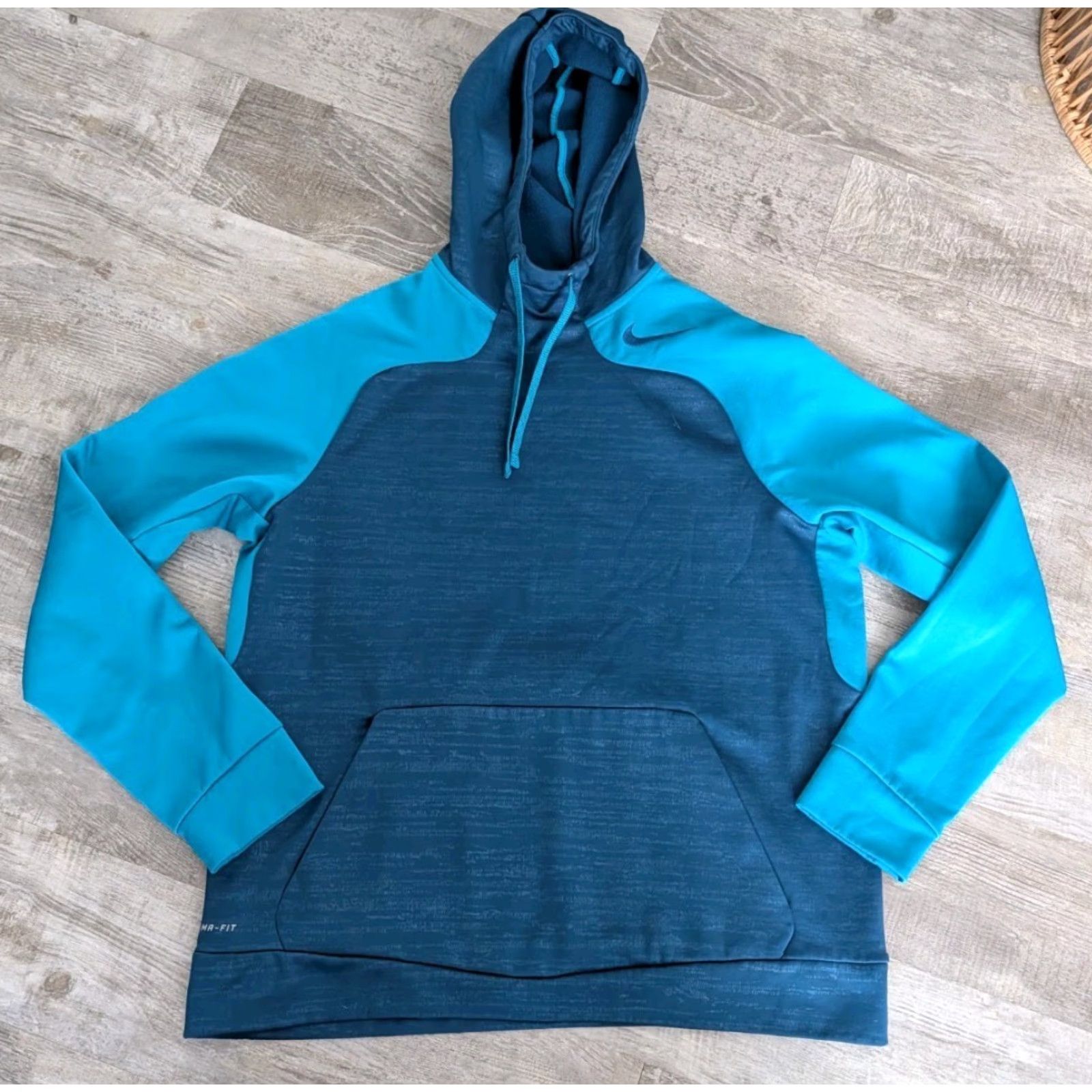 Nike Nike Pro Training Hoodie Mens L Colorblock Blue Fleece 669981-496 Size US L / EU 52-54 / 3 - 2 Thumbnail