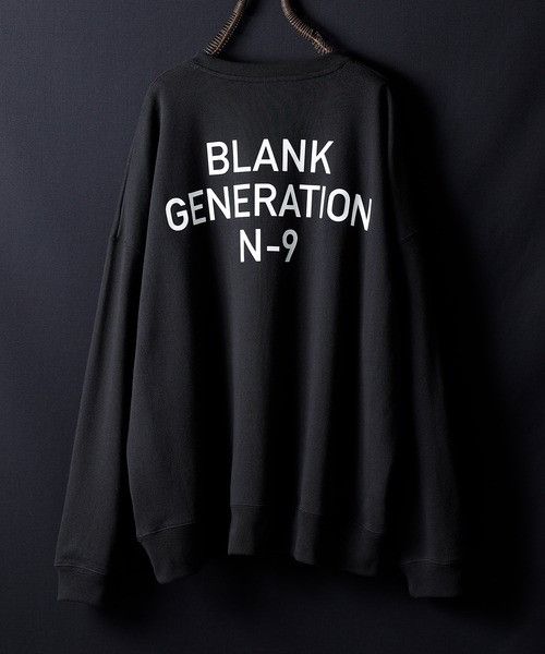 Number (N)ine number nine BLANK GENERATION OVER SWEATSHIRT | Grailed