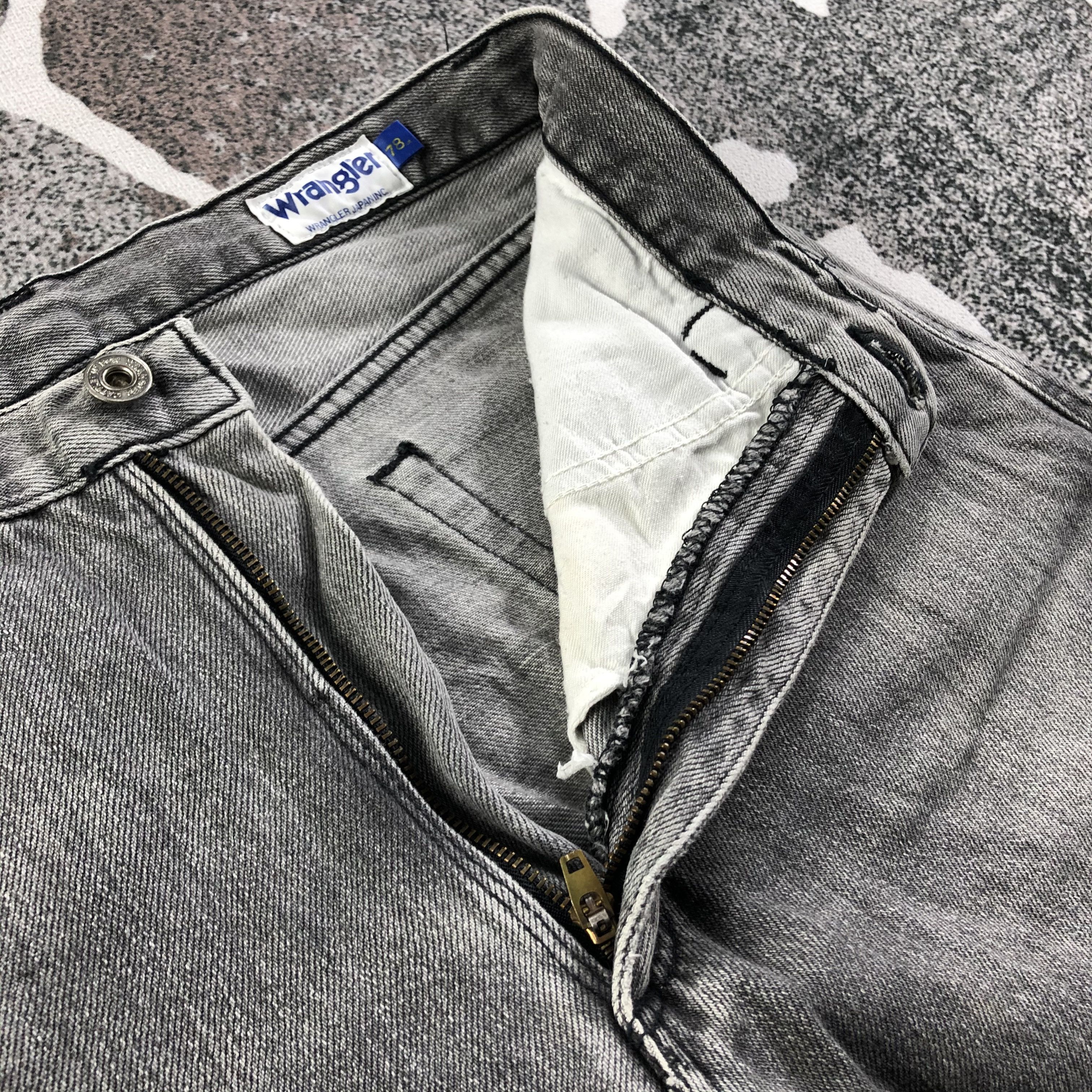 Vintage Vintage Wrangler Jeans Faded Gray Denim KJ1633 Size US 29 - 7 Thumbnail