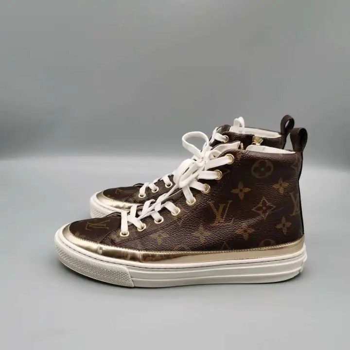 Louis Vuitton Louis Vuitton Stellar Monogram High-Top Sneakers -2508 Size US 6.5 / EU 39-40 - 6 Thumbnail