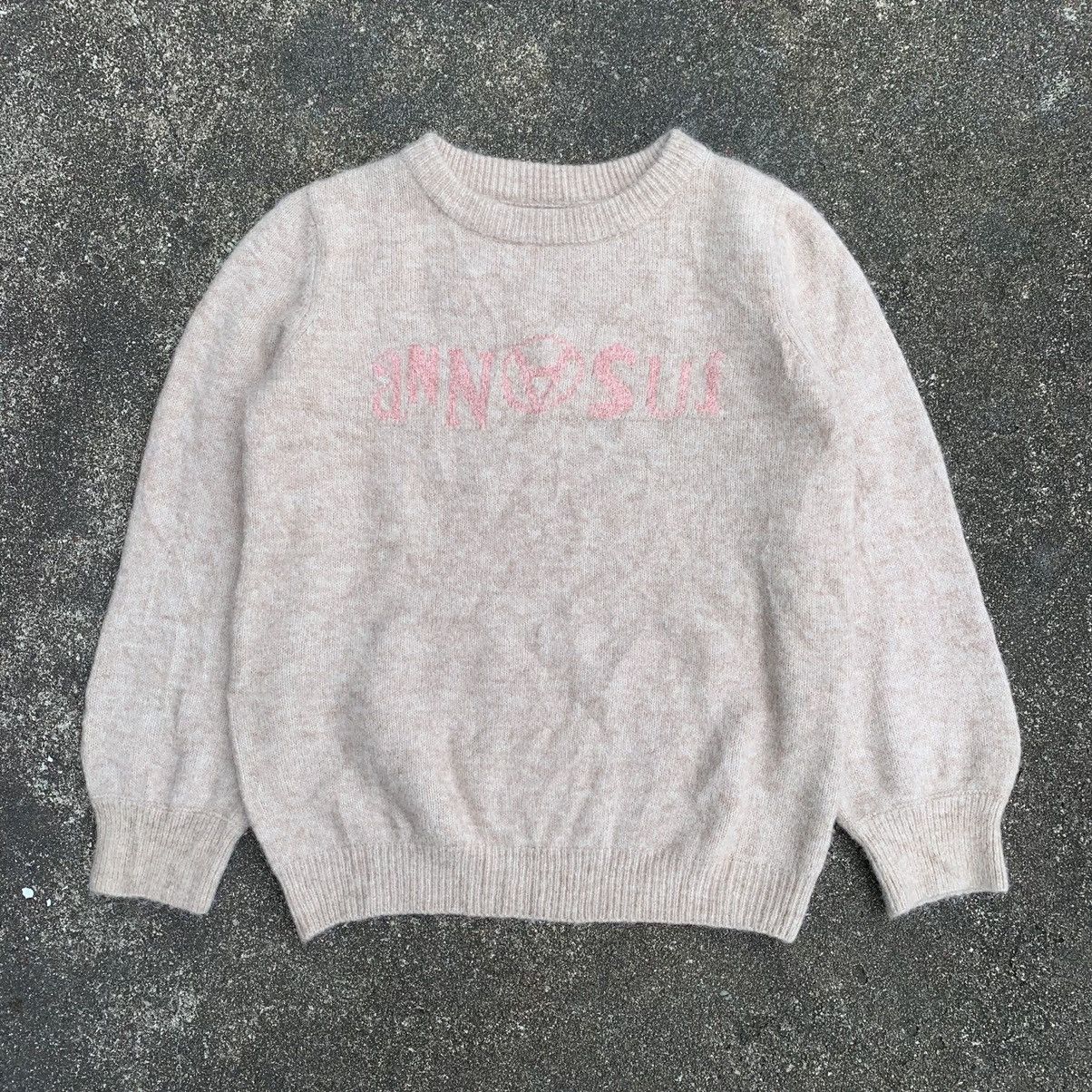 Anna Sui OFFER💸 Anna Sui Logo Knit Mohair AnarchyLogo ifsixwasnineLgb Size S / US 4 / IT 40 - 1 Thumbnail