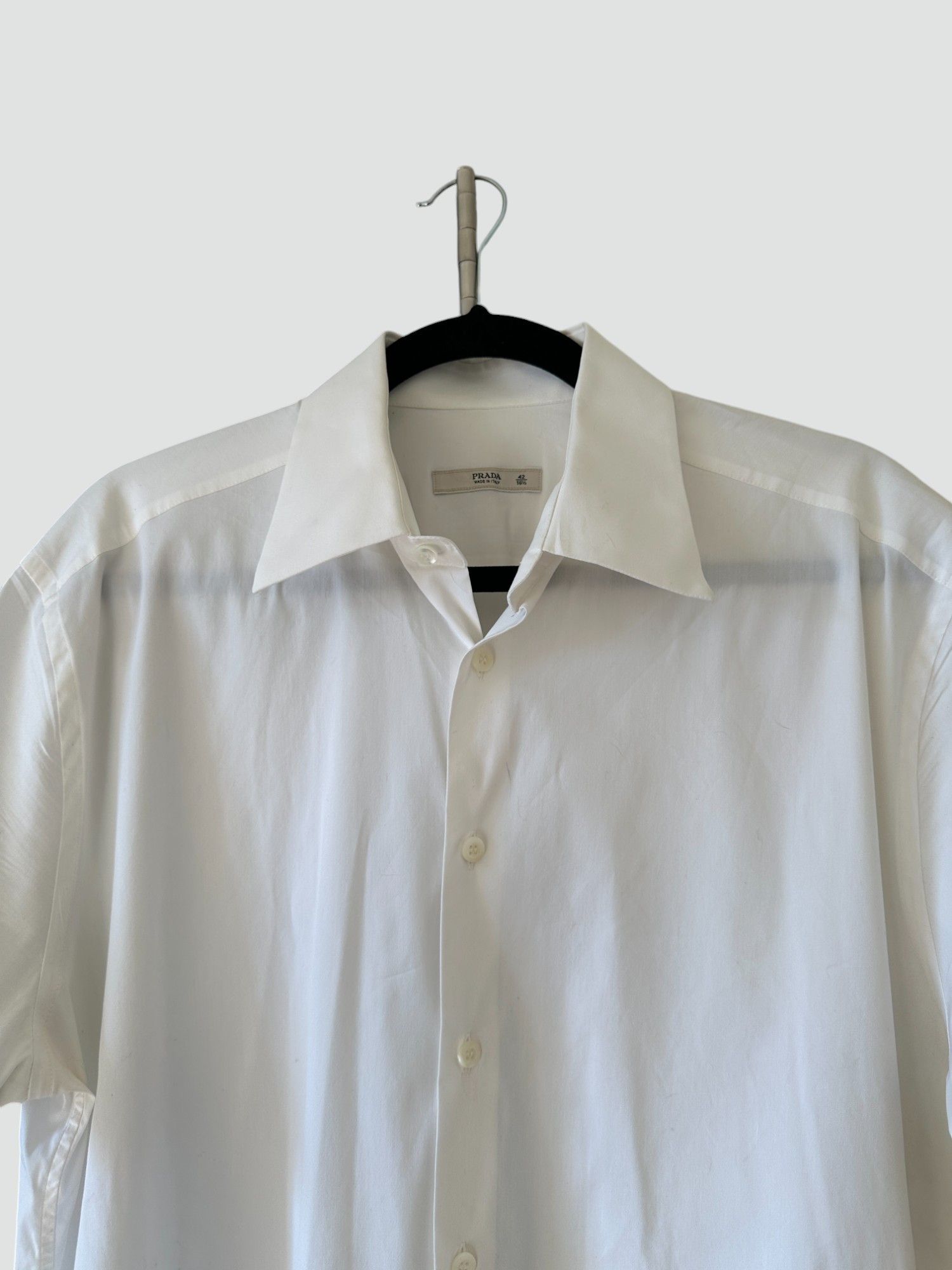 Prada Prada Short Sleeve Button Up Shirt Size US L / EU 52-54 / 3 - 2 Thumbnail