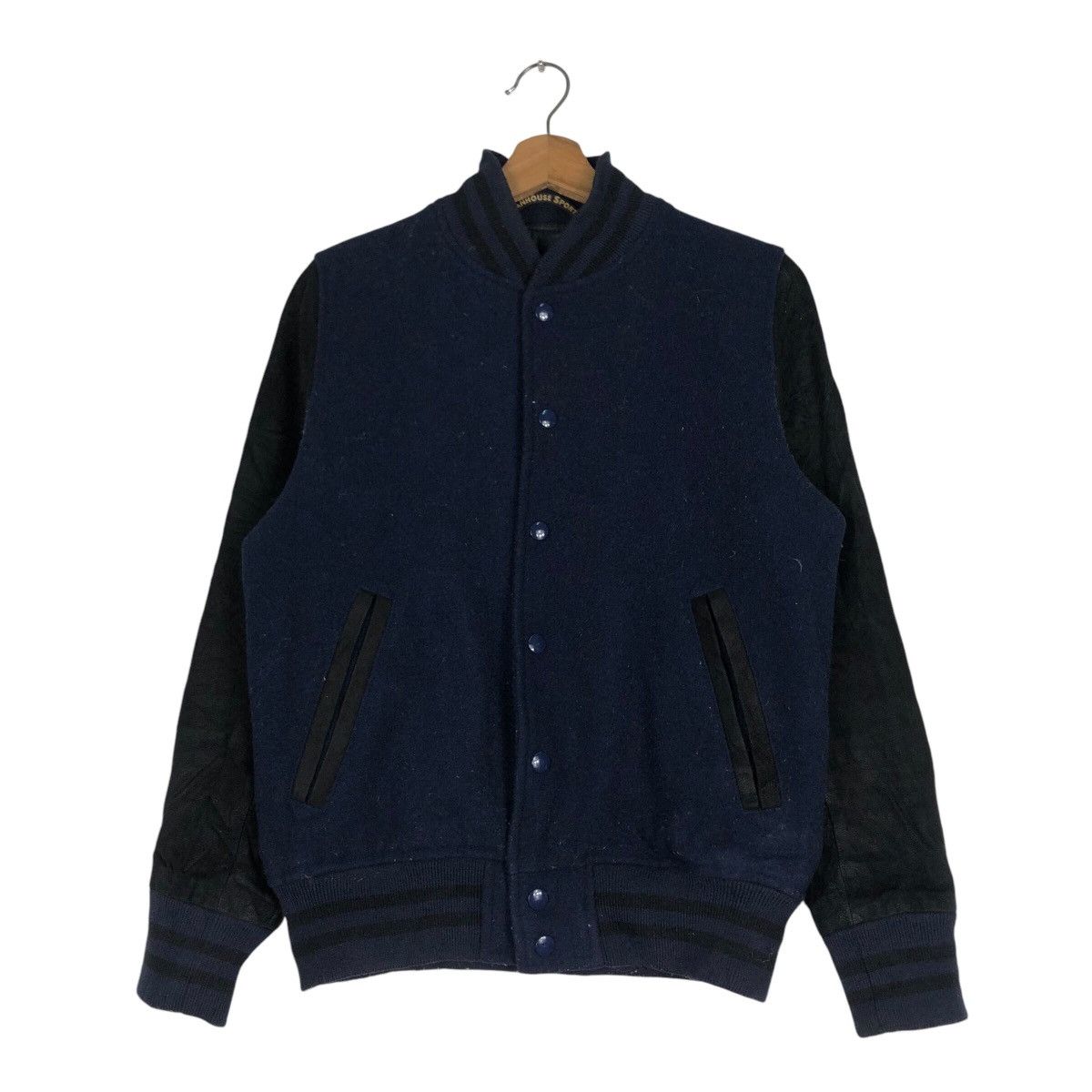 Japanese Brand 📌Vintage Bomber Leather Jacket Shanhouse Sports Usa Size US S / EU 44-46 / 1 - 2 Thumbnail