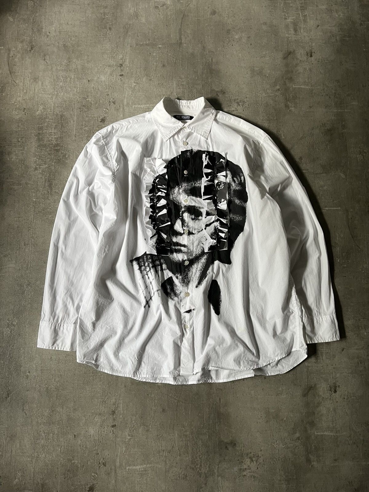 Raf Simons Raf Simons S/S 21 ruffles white black portrait Size US S / EU 44-46 / 1 - 1 Thumbnail