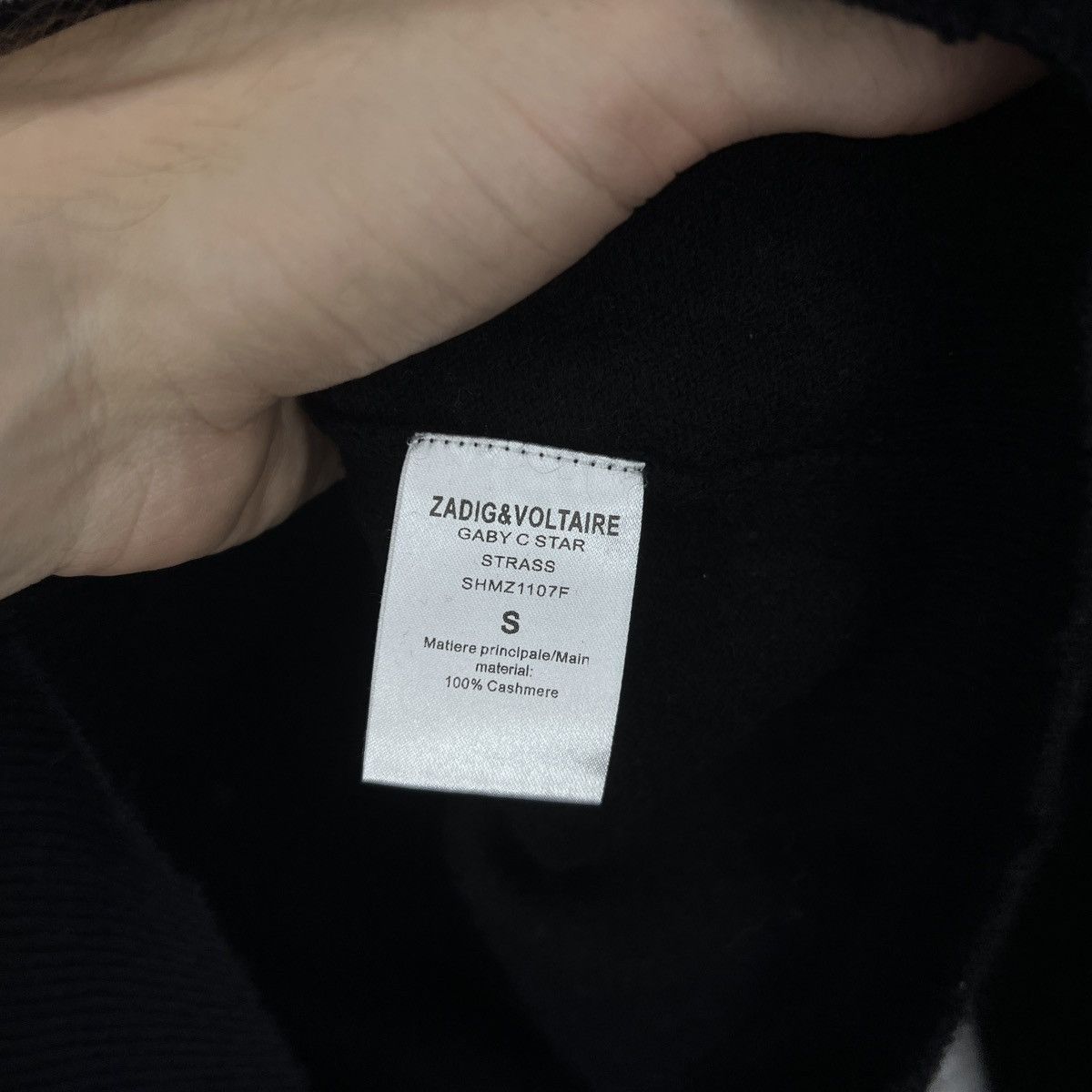 Designer × Japanese Brand × Zadig & Voltaire Zadig & Voltaire Cashmere Amour Black Pullover Sweater S Size S / US 4 / IT 40 - 6 Thumbnail