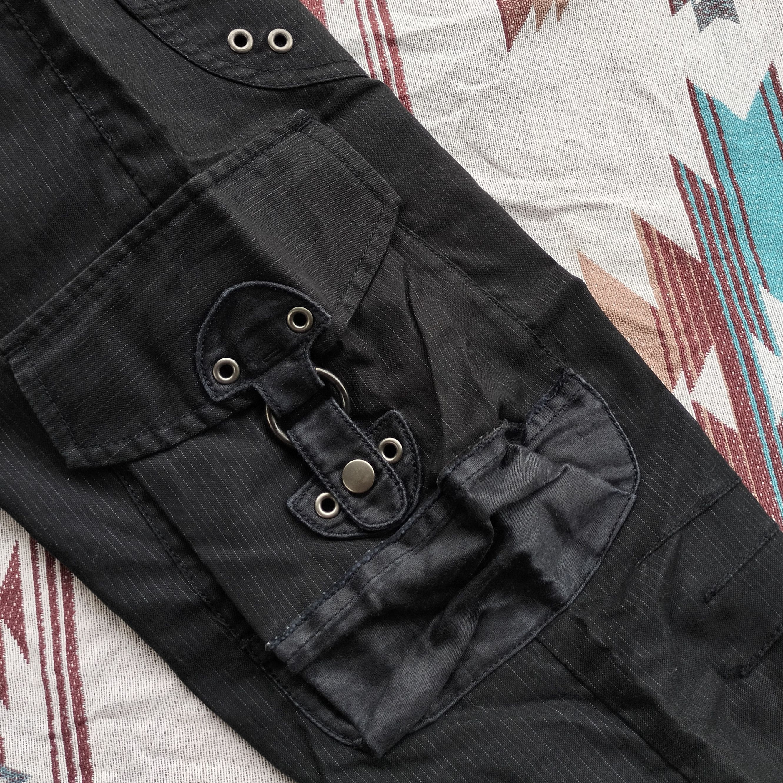 Tornado Mart Difference japan black flare cargo pants Size US 31 - 6 Thumbnail