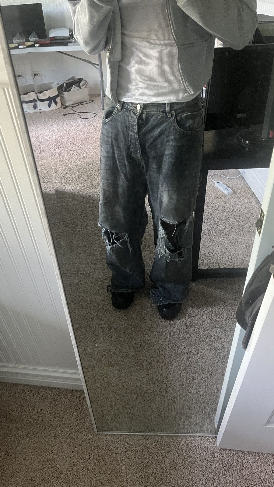 Balenciaga RARE Balenciaga Mudshow Denim Size US 32 / EU 48 - 7 Thumbnail
