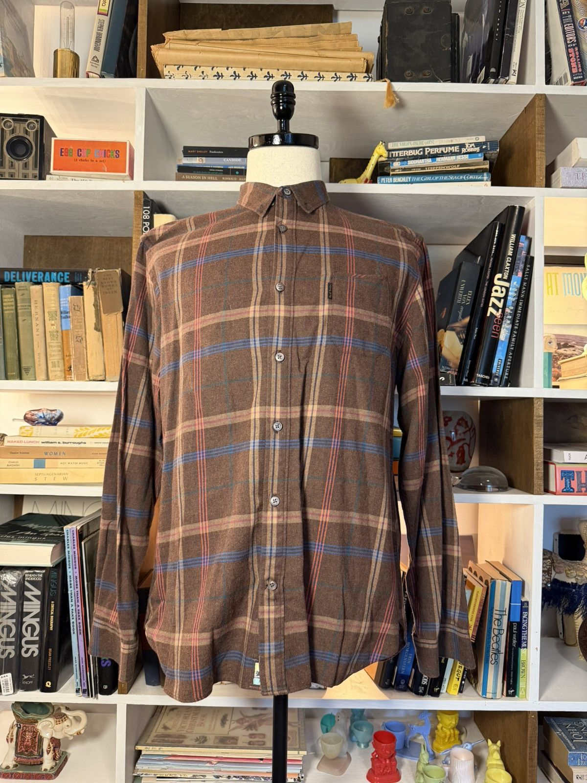 Paul Smith Paul Smith Plaid Flannel Dress Shirt Size US L / EU 52-54 / 3 - 1 Thumbnail