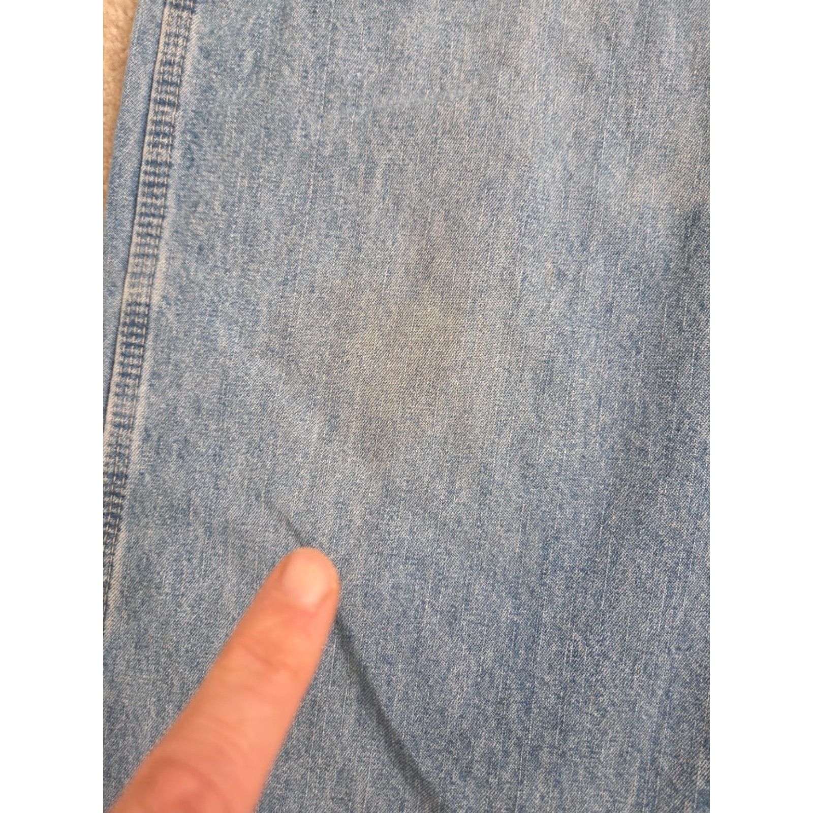 Denime VINTAGE Riders Authentics Jeans Carpenter Denim Pants Blue 34x34 Men Baggy Relaxed 34 in Inseam 34 Waist 34 Comfort Pockets Size US 34 / EU 50 - 2 Thumbnail