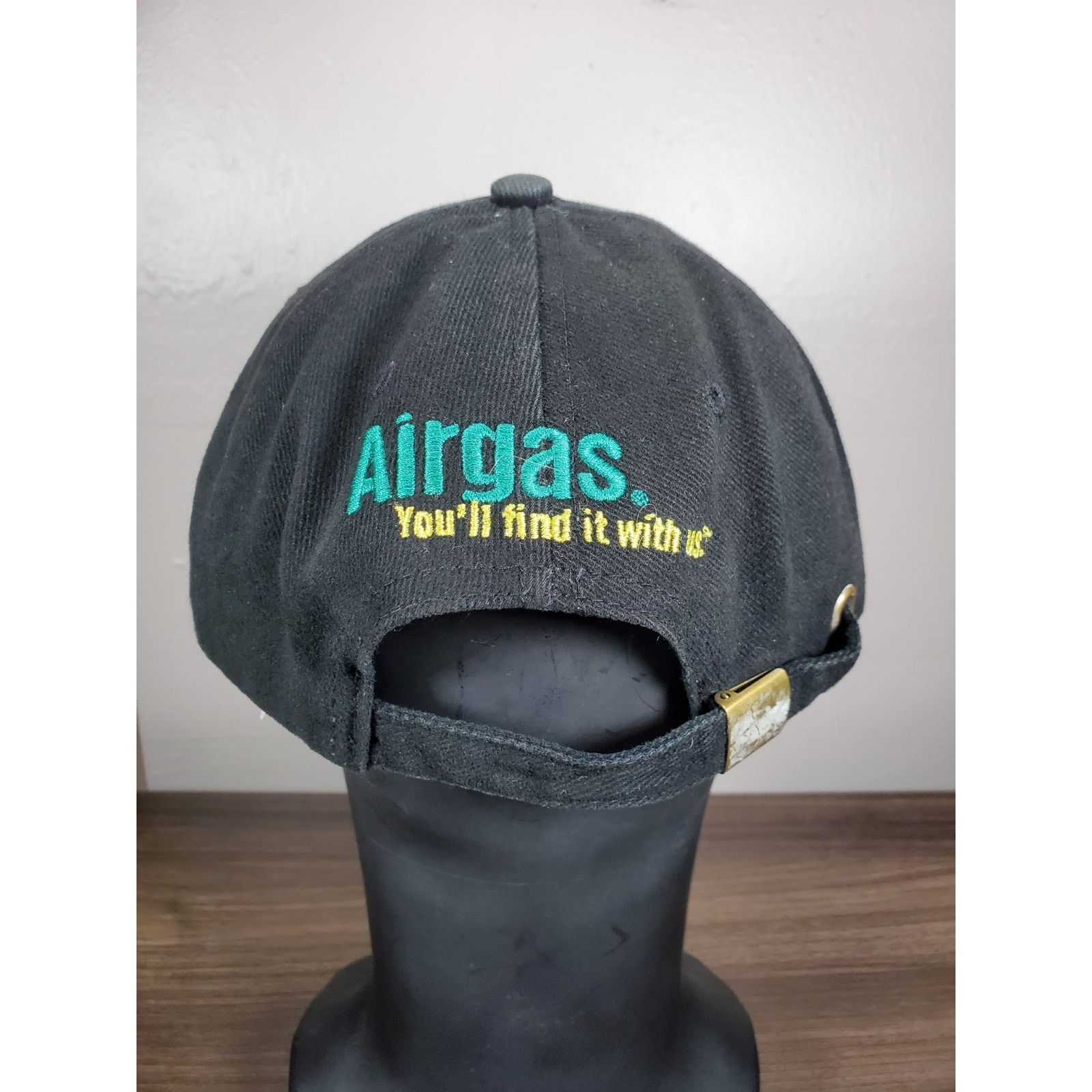 Vintage Airgas Choppers Motorcycle Hat Strap Back Cap Adjustable Size ONE SIZE - 7 Thumbnail