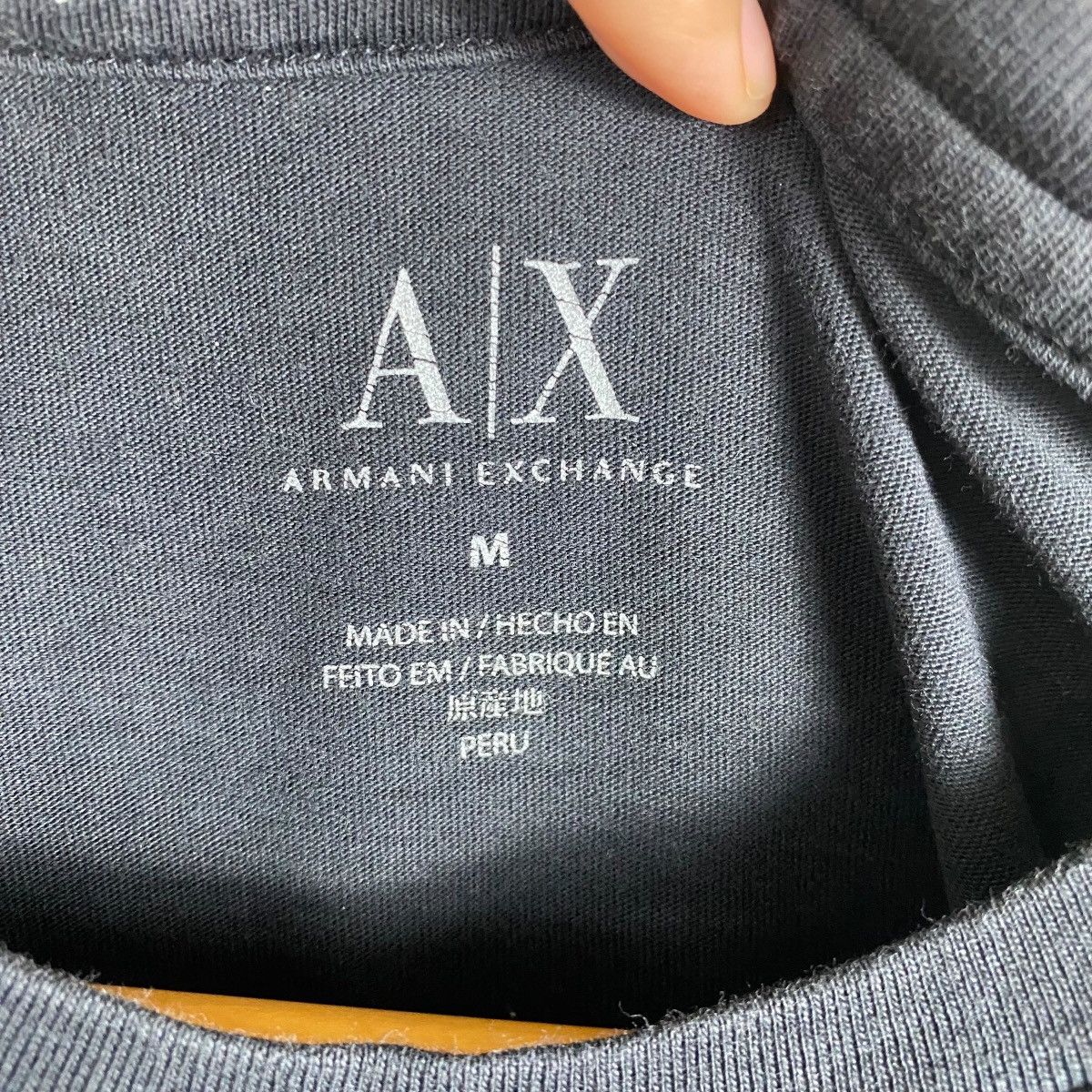 Armani Exchange ARMANI EXCHANGE Rhinestones Graphic Logo Women Tops Tee Size M / US 6-8 / IT 42-44 - 5 Thumbnail