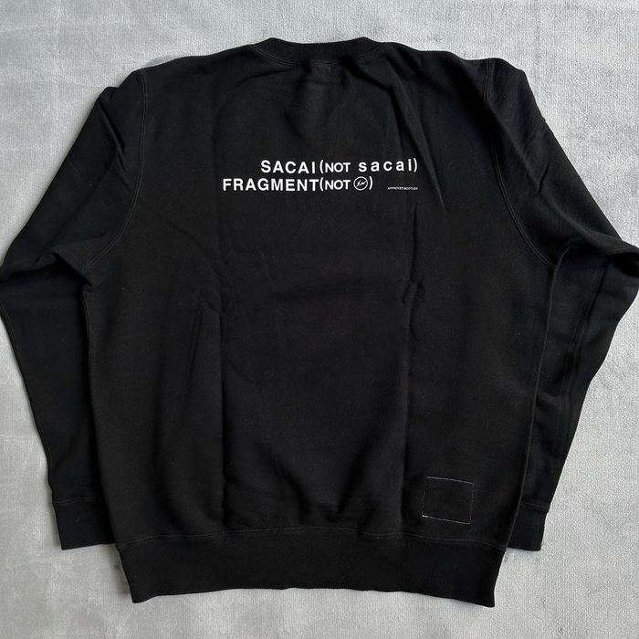 Sacai Sacai x Fragment Design Pullover Crewneck Sweatshirt | Grailed