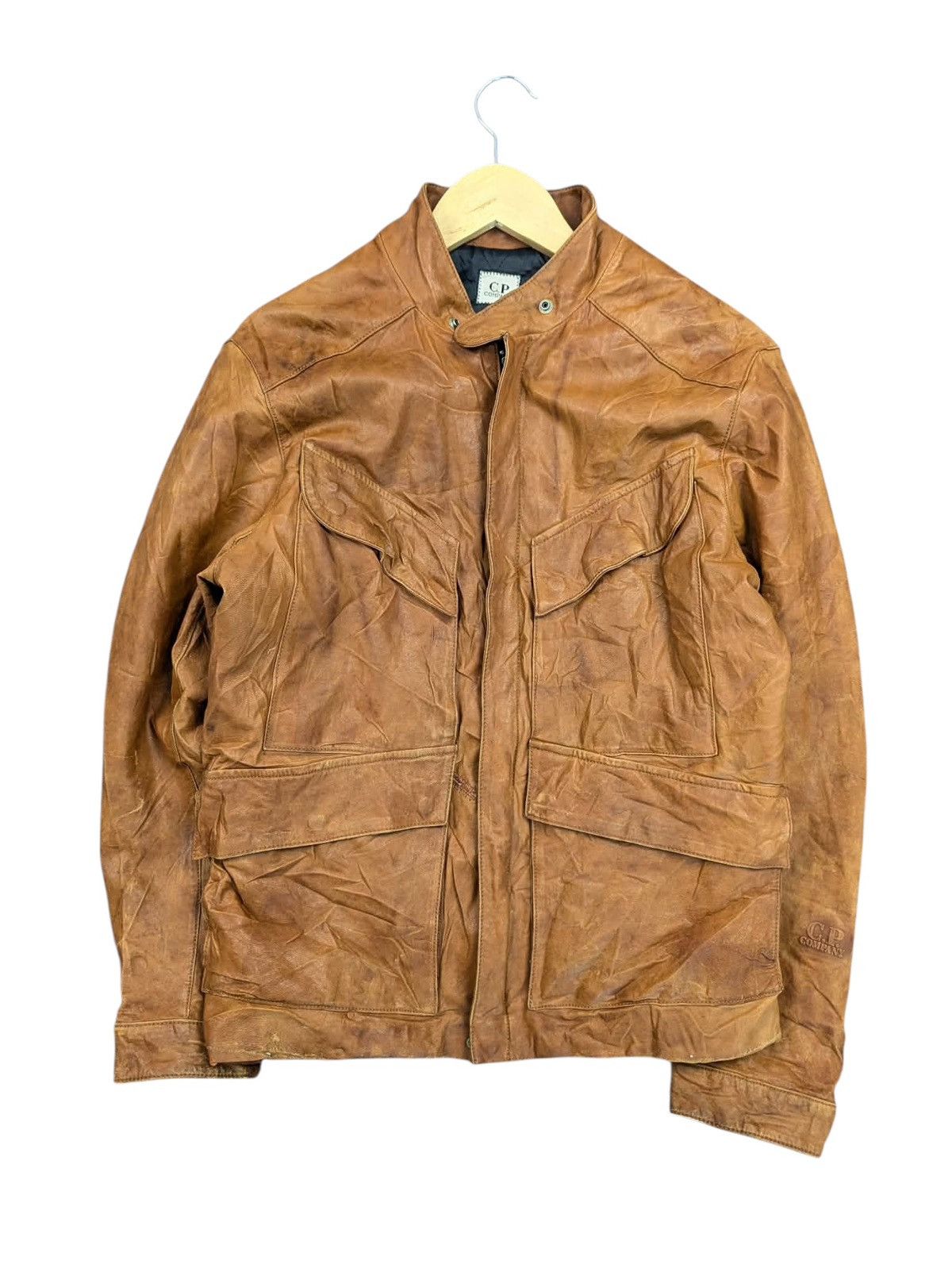 C.P. Company 🔥Vintage C.P Company Leather Jackets Brown Size US M / EU 48-50 / 2 - 1 Thumbnail
