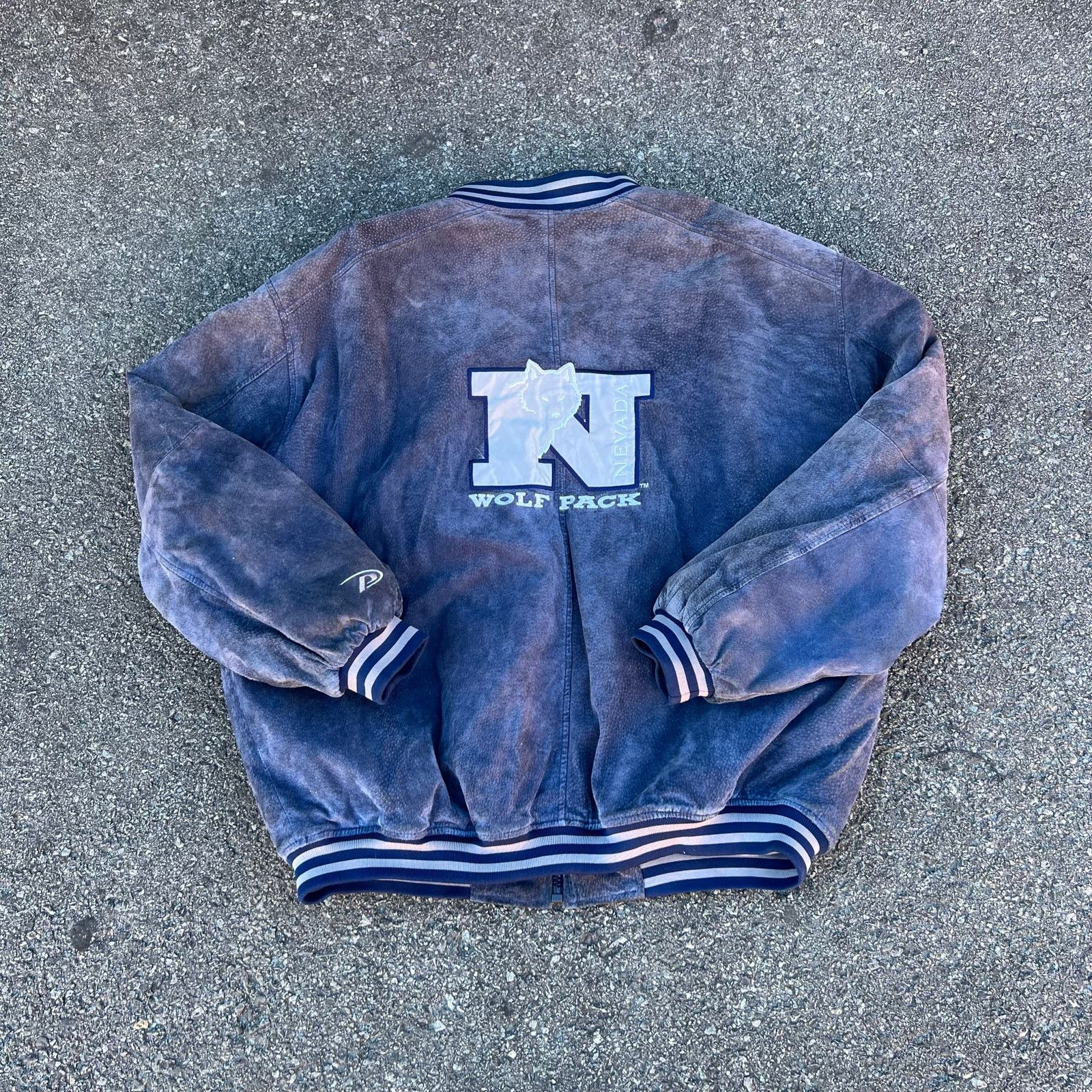 Vintage Vintage ProPlayer Wolf Pack SUEDE LEATHER Varsity Jacket XXL Size US XXL / EU 58 / 5 - 8 Thumbnail