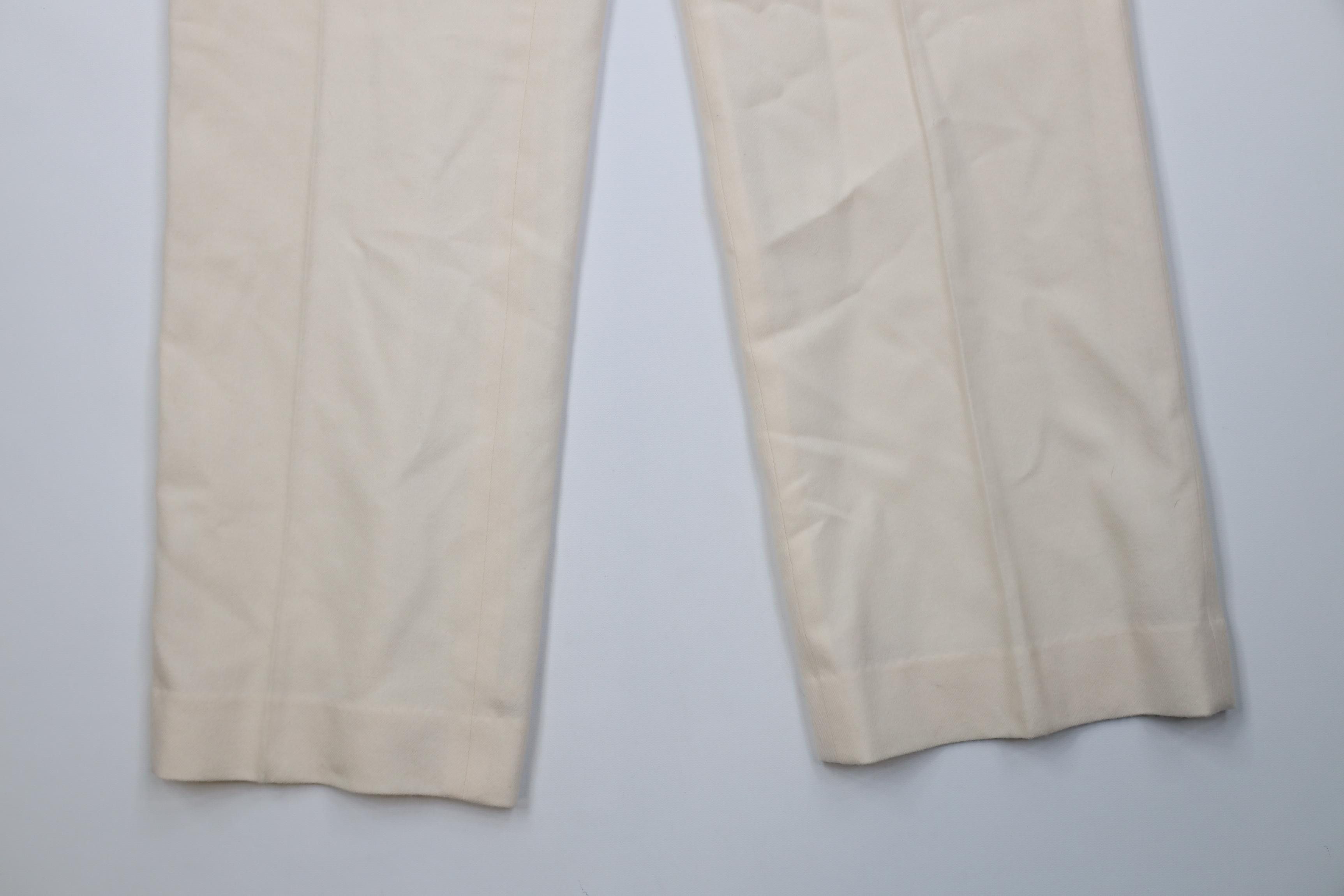 Pendleton Deadstock Vintage 90s Pendleton Knit Wide Leg Pants Cream Size 38" / US 16 / IT 52 - 4 Thumbnail