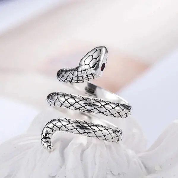Other Sterling Silver Snake Rings Size ONE SIZE - 3 Thumbnail