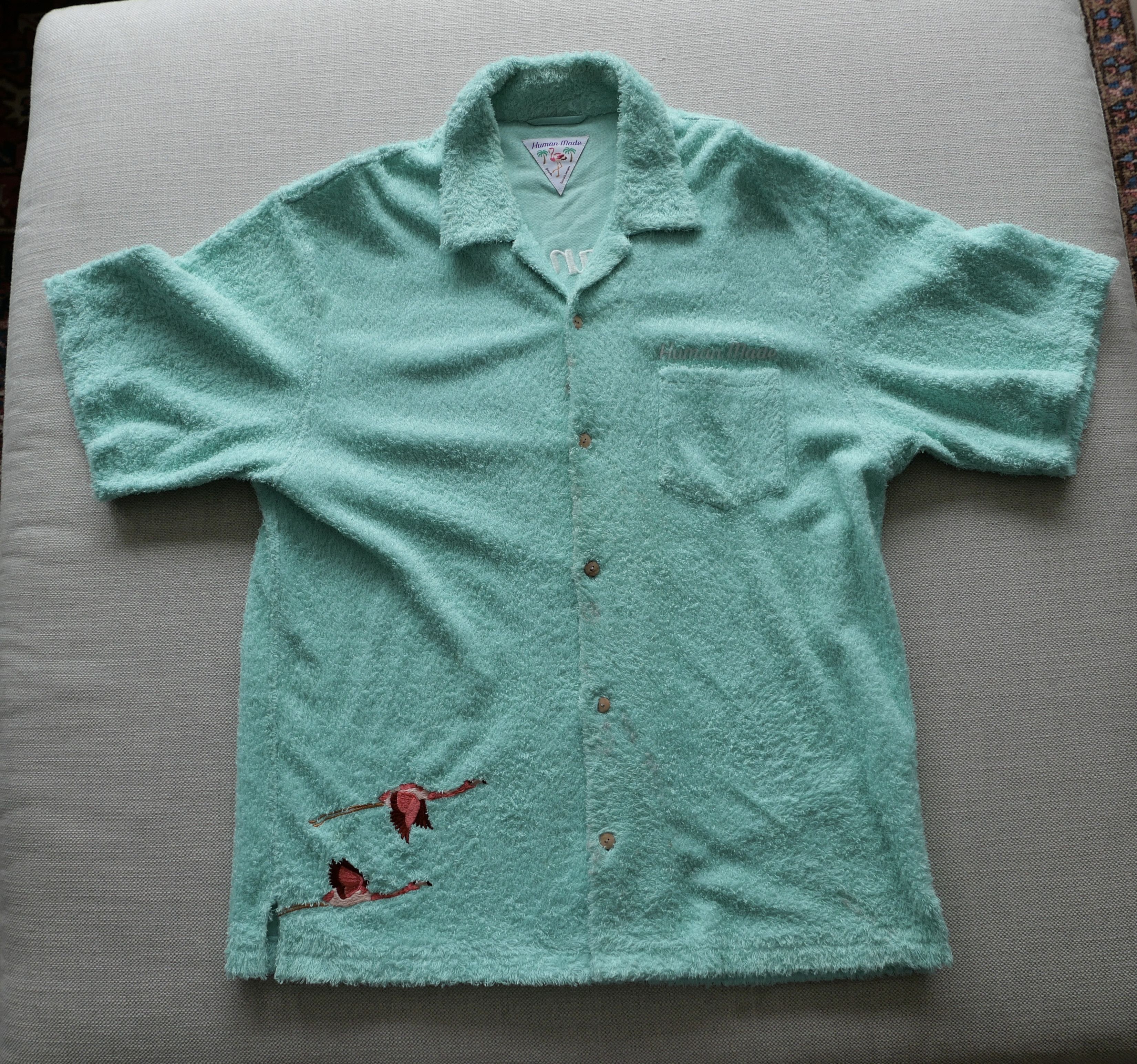 Image of Human Made Pile Shirt in Mint, Men's (Size XL)