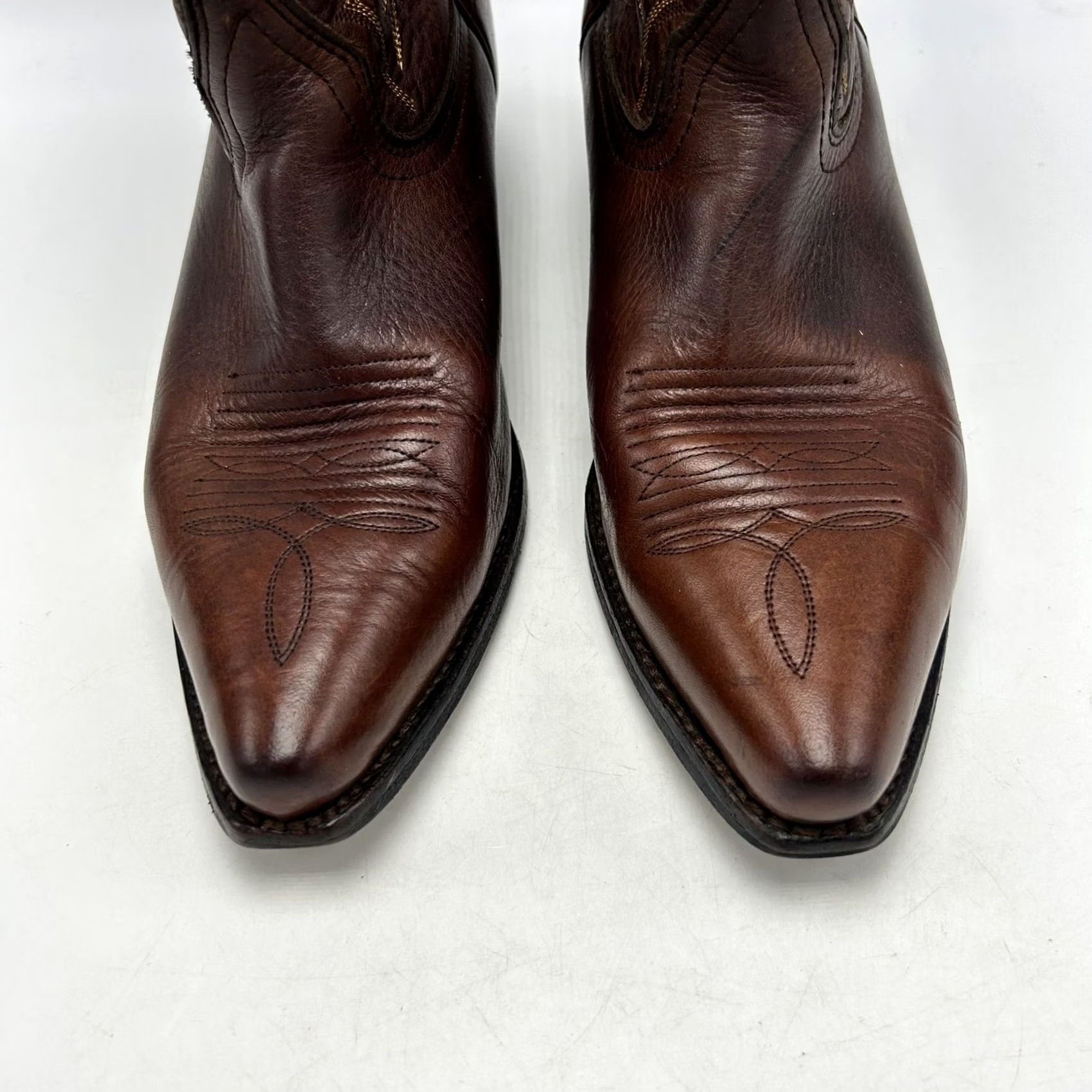 Vintage VINTAGE JB Dillon Cowboy Boots Womens 10 M Brown Leather Western Cowgirl JBW1691 Read Size US 10 / IT 40 - 5 Thumbnail