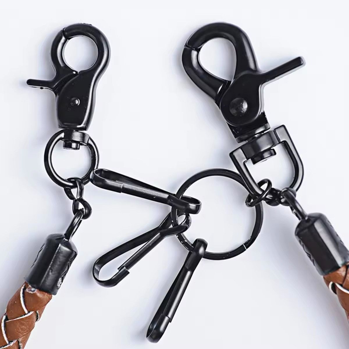 Jewelry Classic Punk Leather Biker Keychain Size ONE SIZE - 3 Thumbnail
