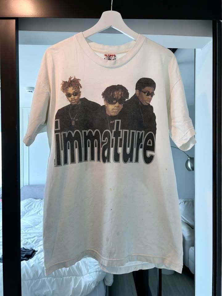 Band Tees Immature Vintage T Shirt 90’ Size US L / EU 52-54 / 3 - 1 Thumbnail