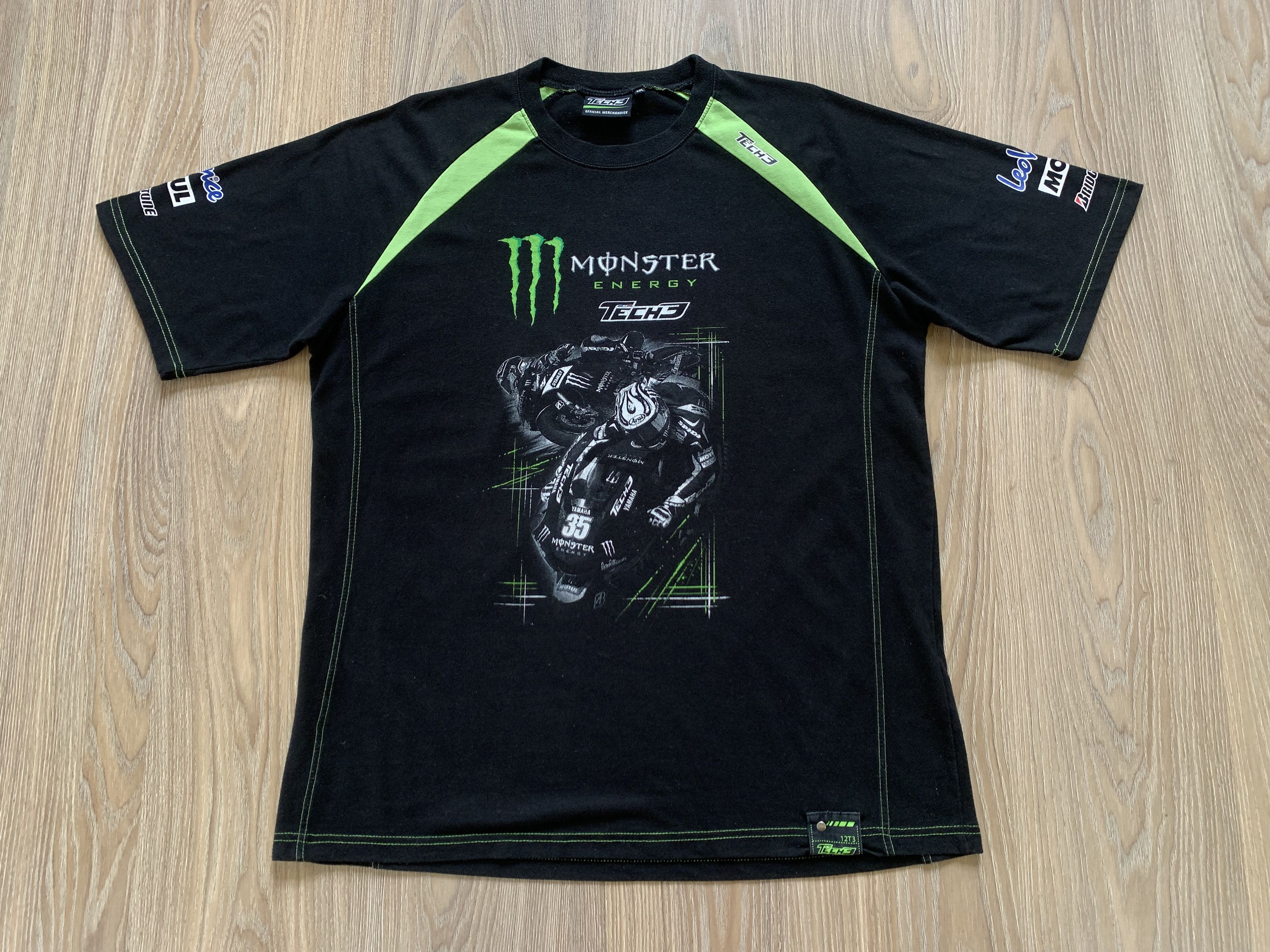 Vintage Vintage Tech3 Monster Energy T-Shirt Size US XXL / EU 58 / 5 - 2 Thumbnail