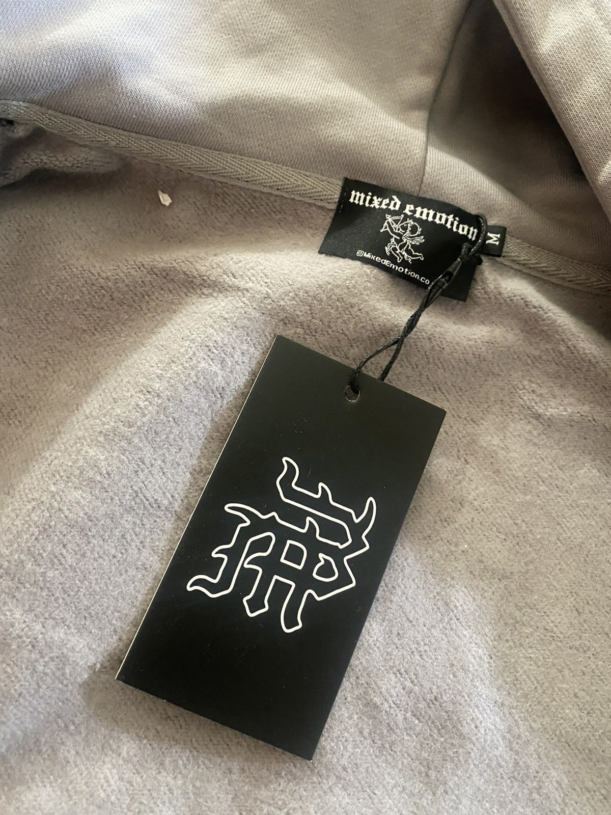 Other Mixed Emotions Grey Zip Up Hoodie Medium Size US M / EU 48-50 / 2 - 3 Thumbnail