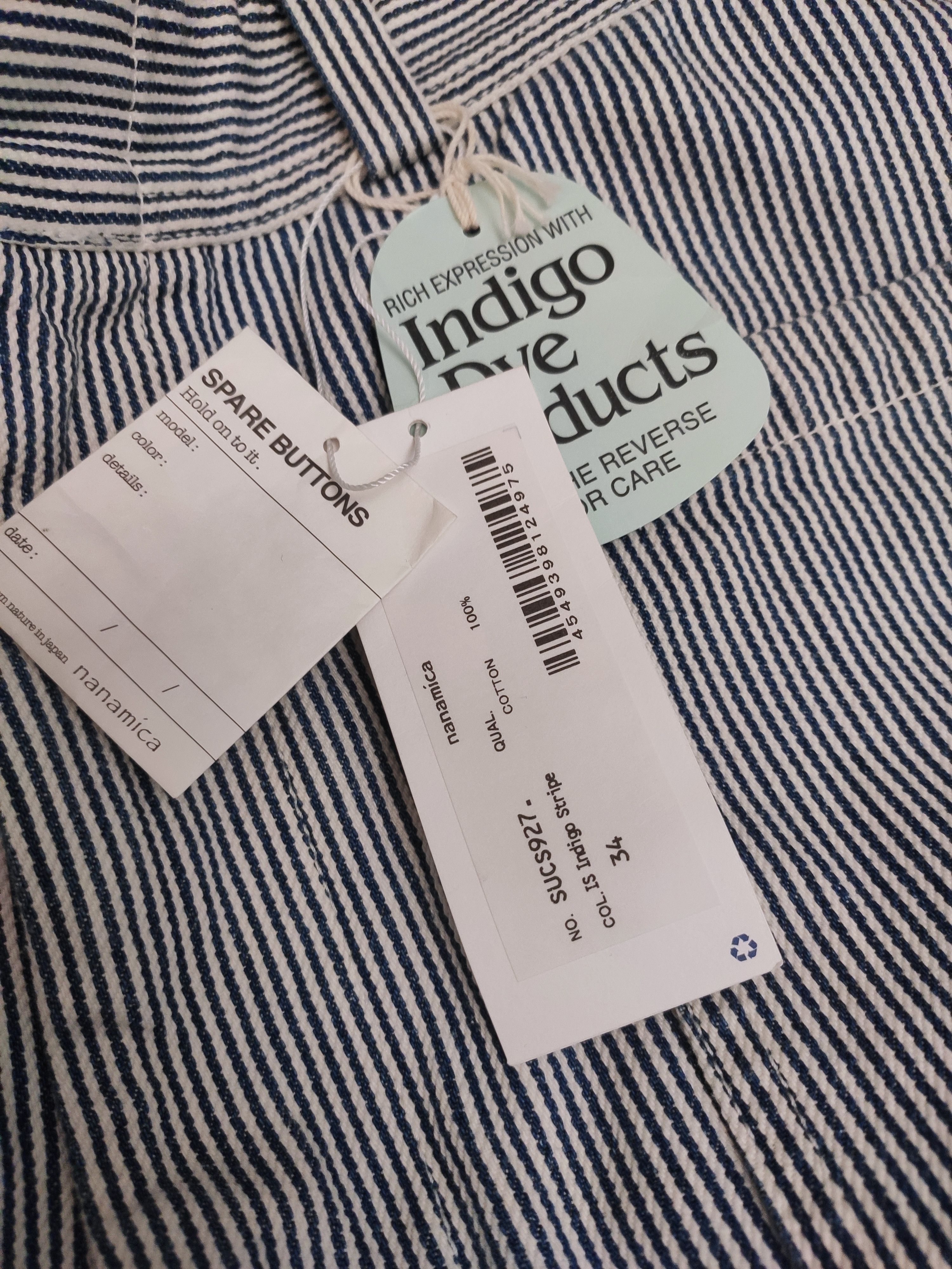 Nanamica Indigo stripe pants.Like Visvim or Engineered Garments Size US 34 / EU 50 - 7 Thumbnail