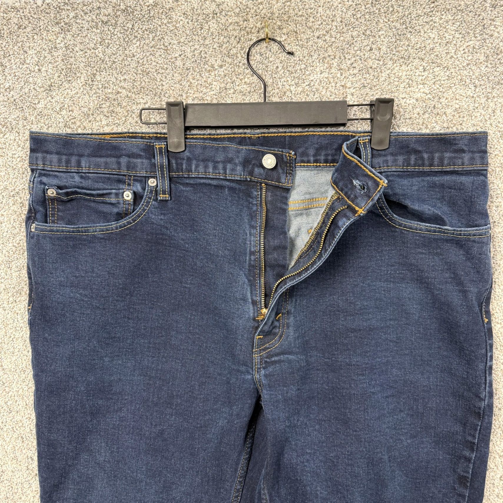 Levi's Levis Jeans 541 Mens 42x29.5 Blue Athletic Taper Stretch Denim Dark Wash Classic Size US 42 / EU 58 - 6 Thumbnail