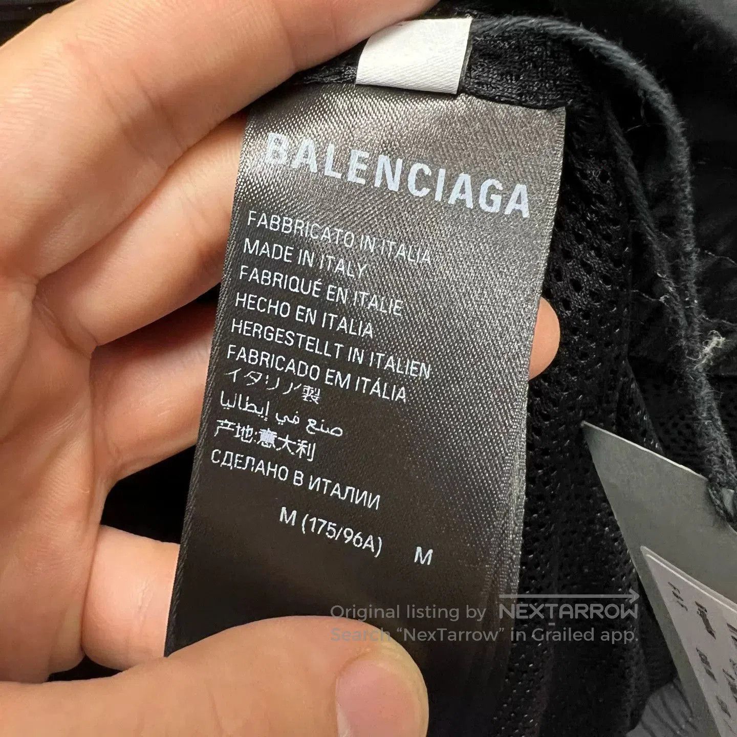 Balenciaga Balenciaga Black Coach Jacket with Logo. Size US M / EU 48-50 / 2 - 5 Thumbnail
