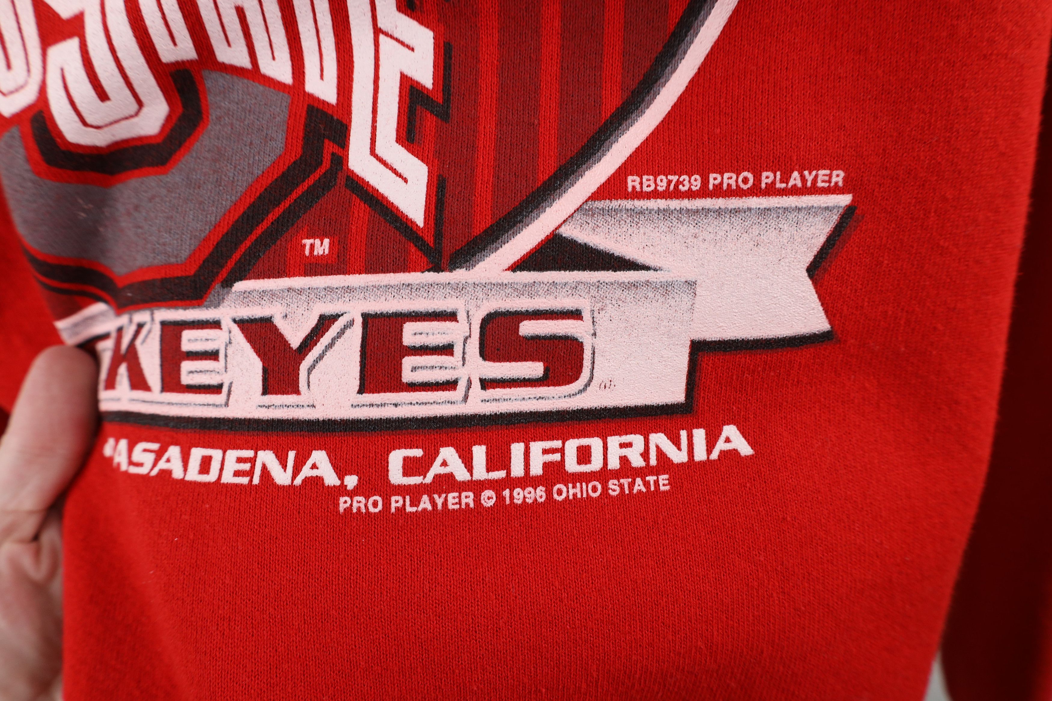Vintage Vintage 90s State University Football Sweatshirt Red USA Size US XL / EU 56 / 4 - 6 Thumbnail