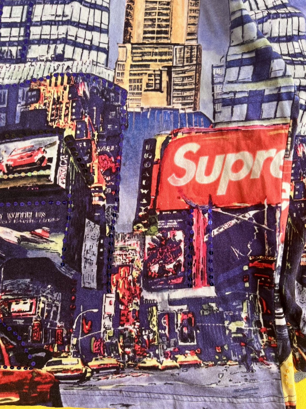 Supreme Supreme Skyline Paillettes Long Sleeve Top Day Multi t-shirt Size US M / EU 48-50 / 2 - 13 Thumbnail