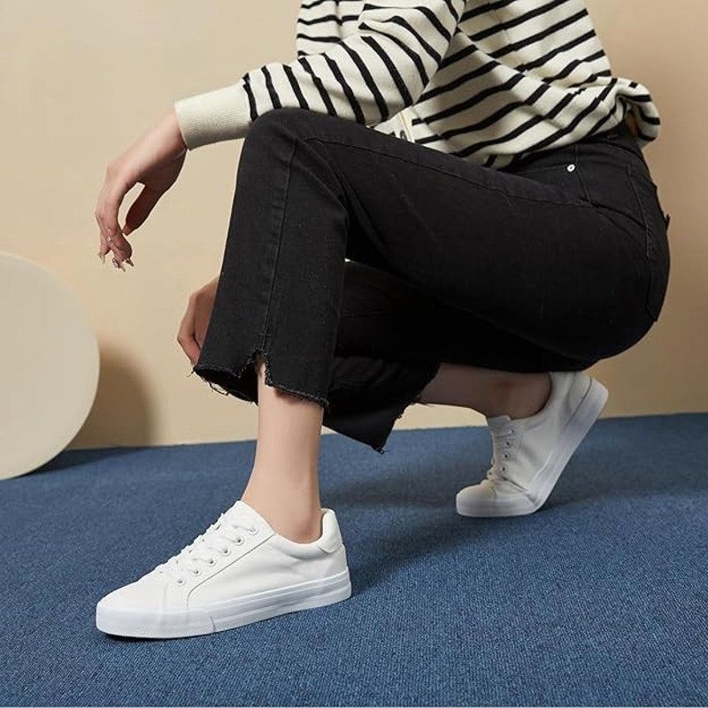 Other Witwatia Women's Size 10 Off-White Canvas Sneakers Size US 10 / IT 40 - 4 Thumbnail