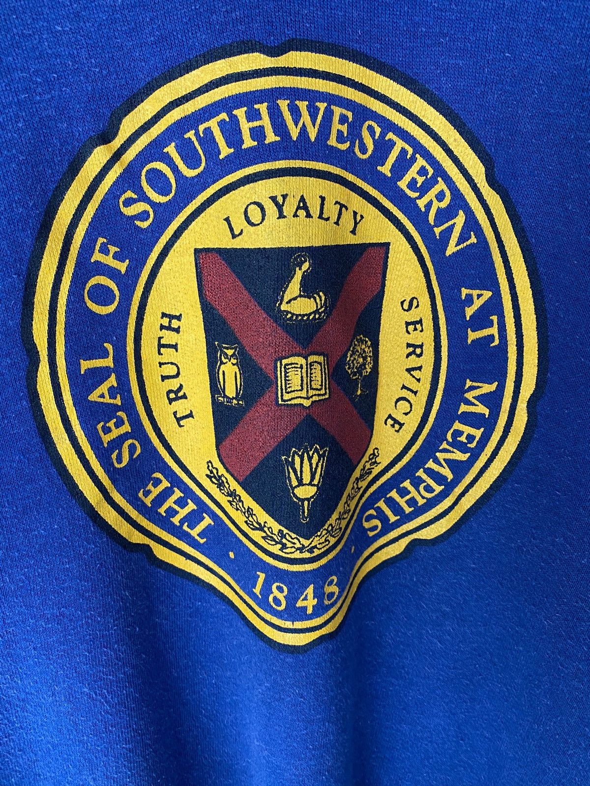 Vintage Vintage 1948 The Seal Of Southwestern At Memphis Sweatshirt Size US M / EU 48-50 / 2 - 13 Thumbnail