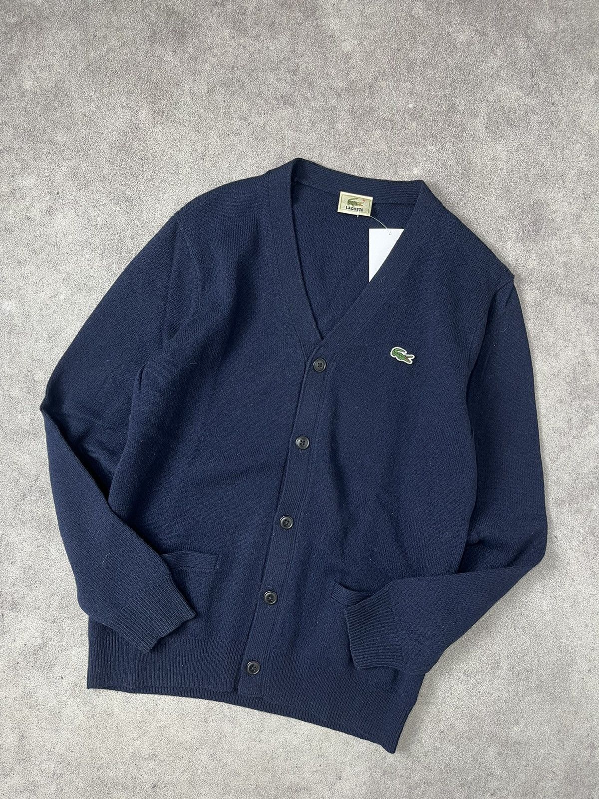 Lacoste Lacoste carded wool cardigan knitwear Size US M / EU 48-50 / 2 - 6 Thumbnail