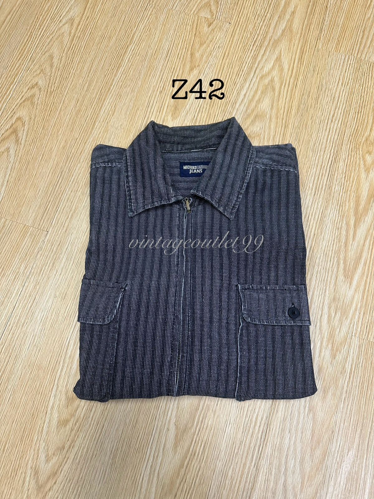 Flannel × Michiko Koshino London × Vintage Vintage Michiko London Jeans Zipper Flannel Z42 Size US M / EU 48-50 / 2 - 13 Thumbnail