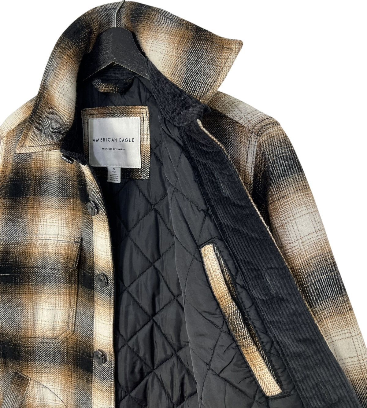 Abercrombie & Fitch Americana Shadow Plaid Wool Jacket Size US S / EU 44-46 / 1 - 7 Thumbnail