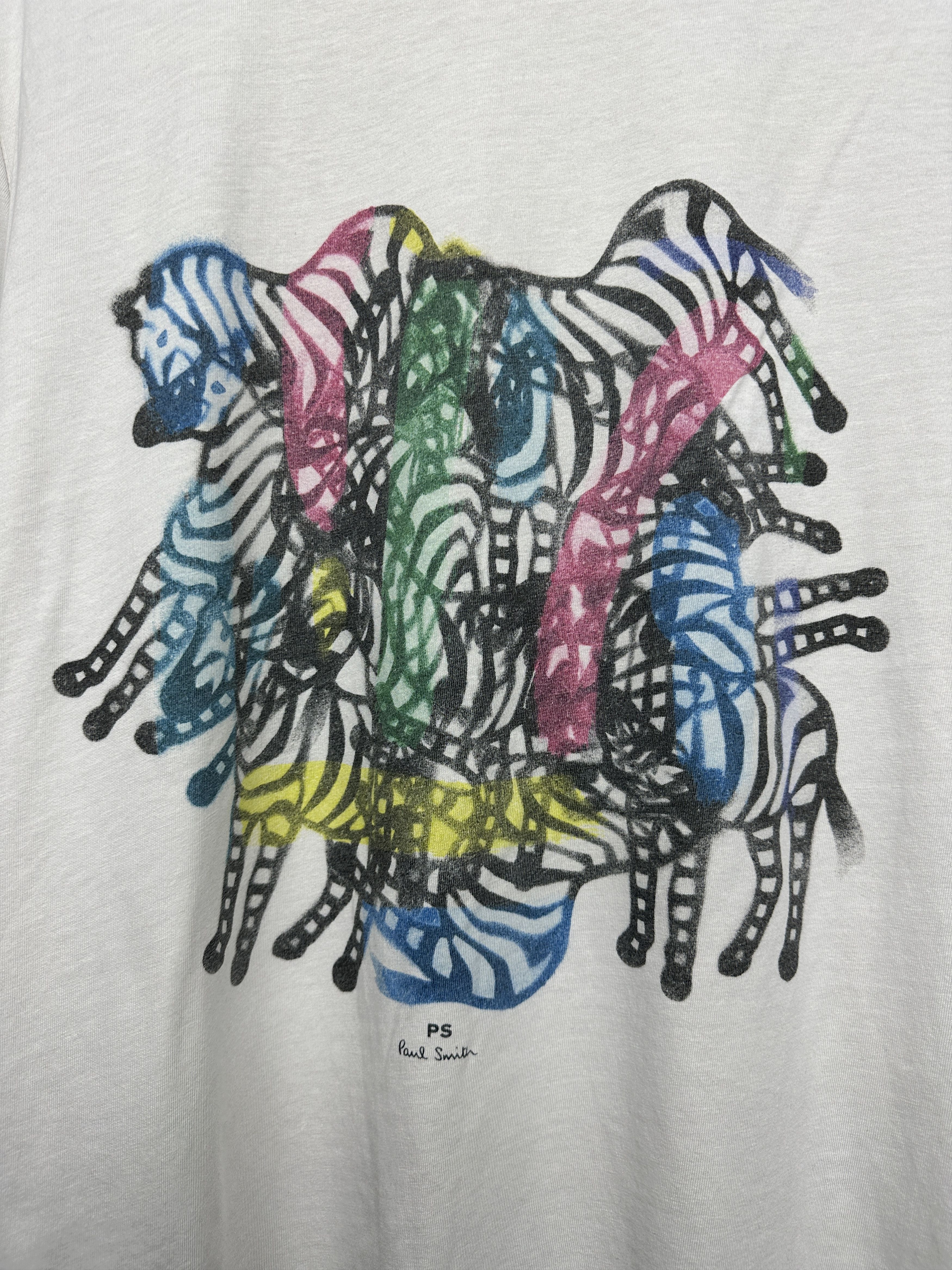 Paul Smith × Vintage Paul Smith Kaleidoscope Pony Vintage Mens T-Shirt Tee Size US M / EU 48-50 / 2 - 3 Thumbnail