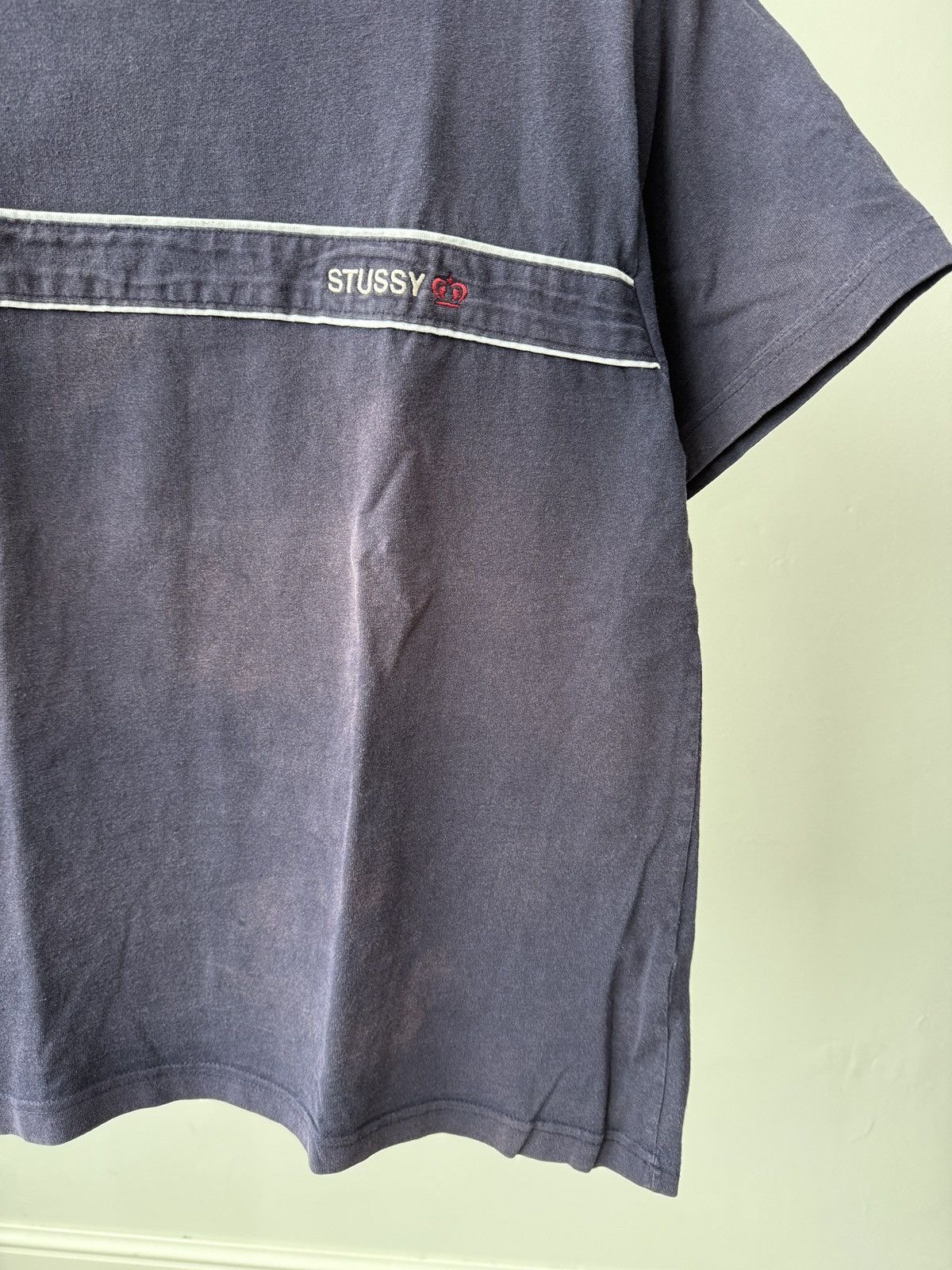 Stussy Vintage Stussy Embroidered Logo T-Shirt made in USA Size US S / EU 44-46 / 1 - 7 Thumbnail