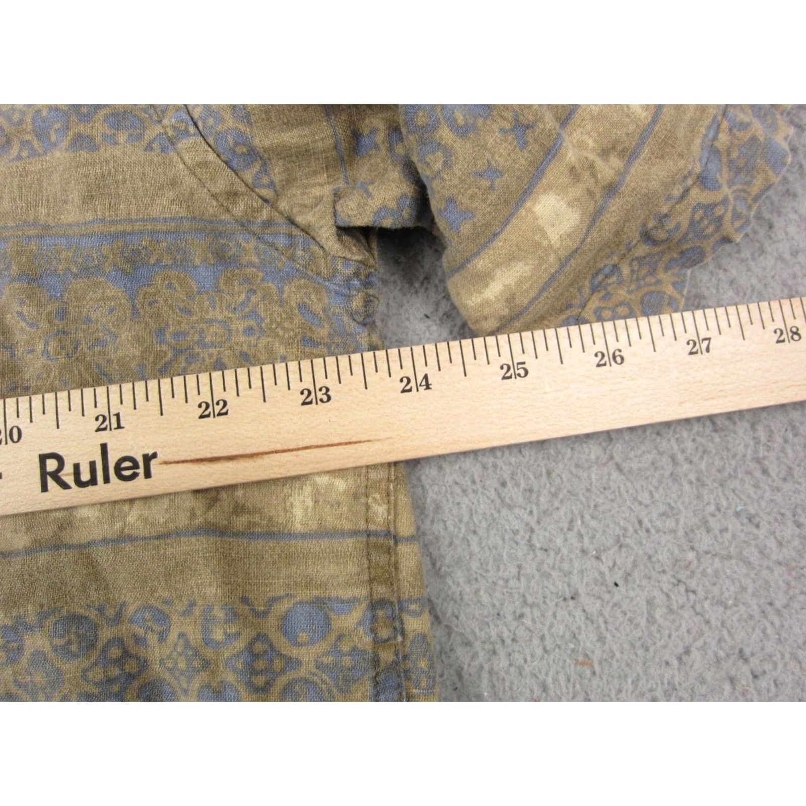 Eddie Bauer VINTAGE Eddie Bauer Shirt Adult Medium Brown Southwestern Aztec Linen Cotton Men Size US M / EU 48-50 / 2 - 7 Thumbnail