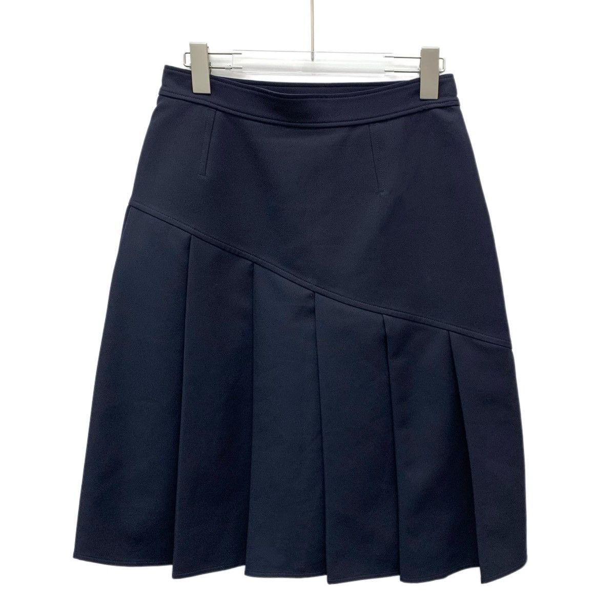 Louis Vuitton Louis Vuitton Navy Pleated Casual Skirt K26WX Size 26" / US 2 / IT 38 - 2 Thumbnail