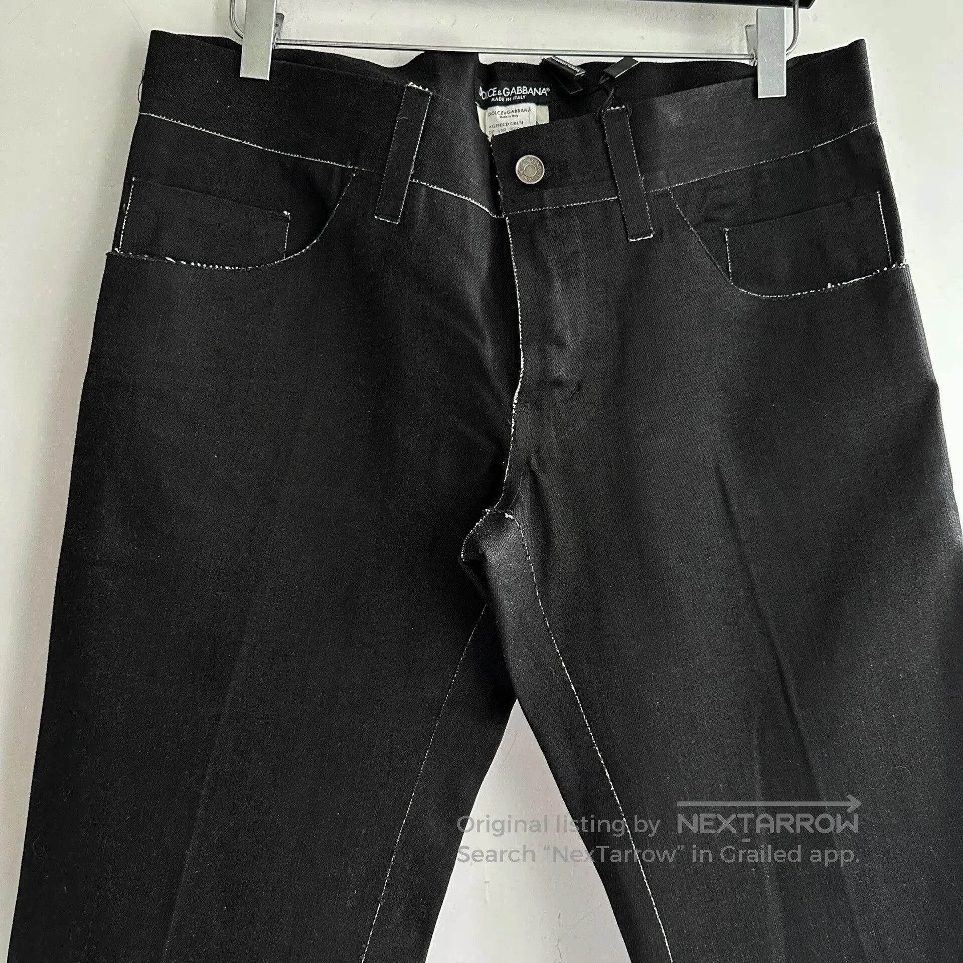 Dolce & Gabbana dolce gabbana dg brushed wax denim pants. Size US 38 / EU 54 - 4 Thumbnail