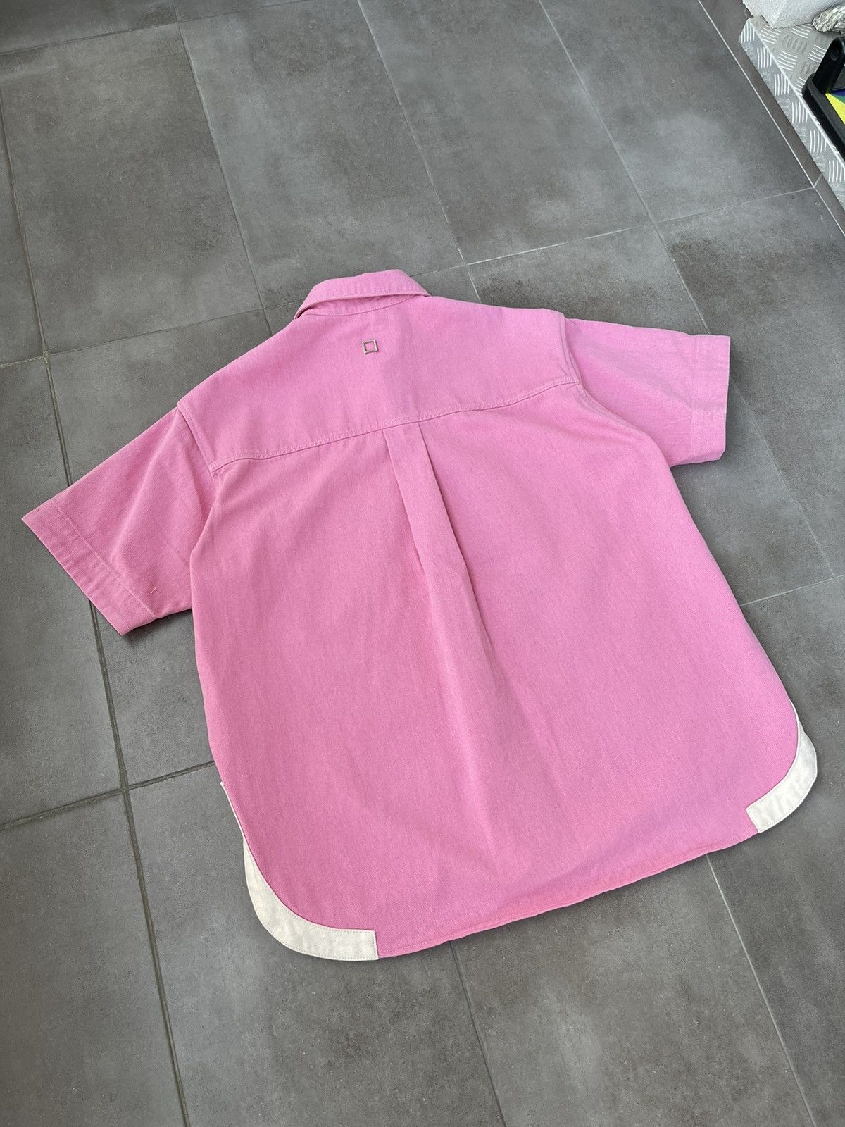 Wooyoungmi !DS! SS23 Wooyoungmi Pink Short Sleeve Boxy Shirt Size US M / EU 48-50 / 2 - 15 Thumbnail
